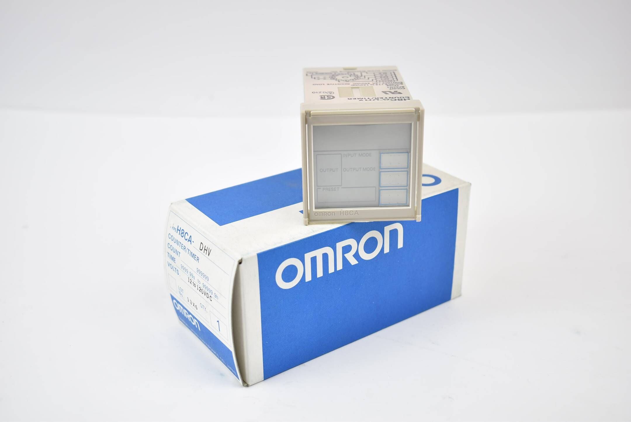 Omron Counter/Timer H8CA-DHV Count 999999 Time 9999.99s to 99999.9h 12 to 120VDC