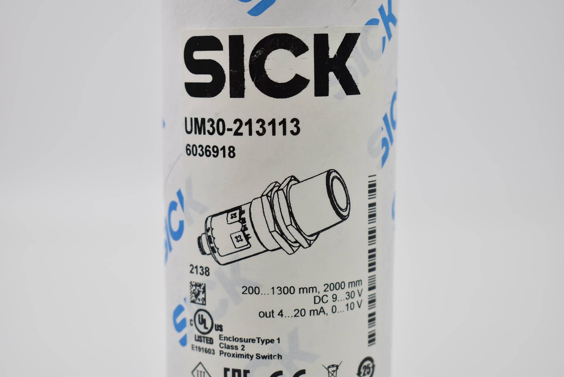 Sick Ultraschallsensor 200-1300mm 2000mm 9-30VDC 4-20mA UM30-213113 ( 6036918 )
