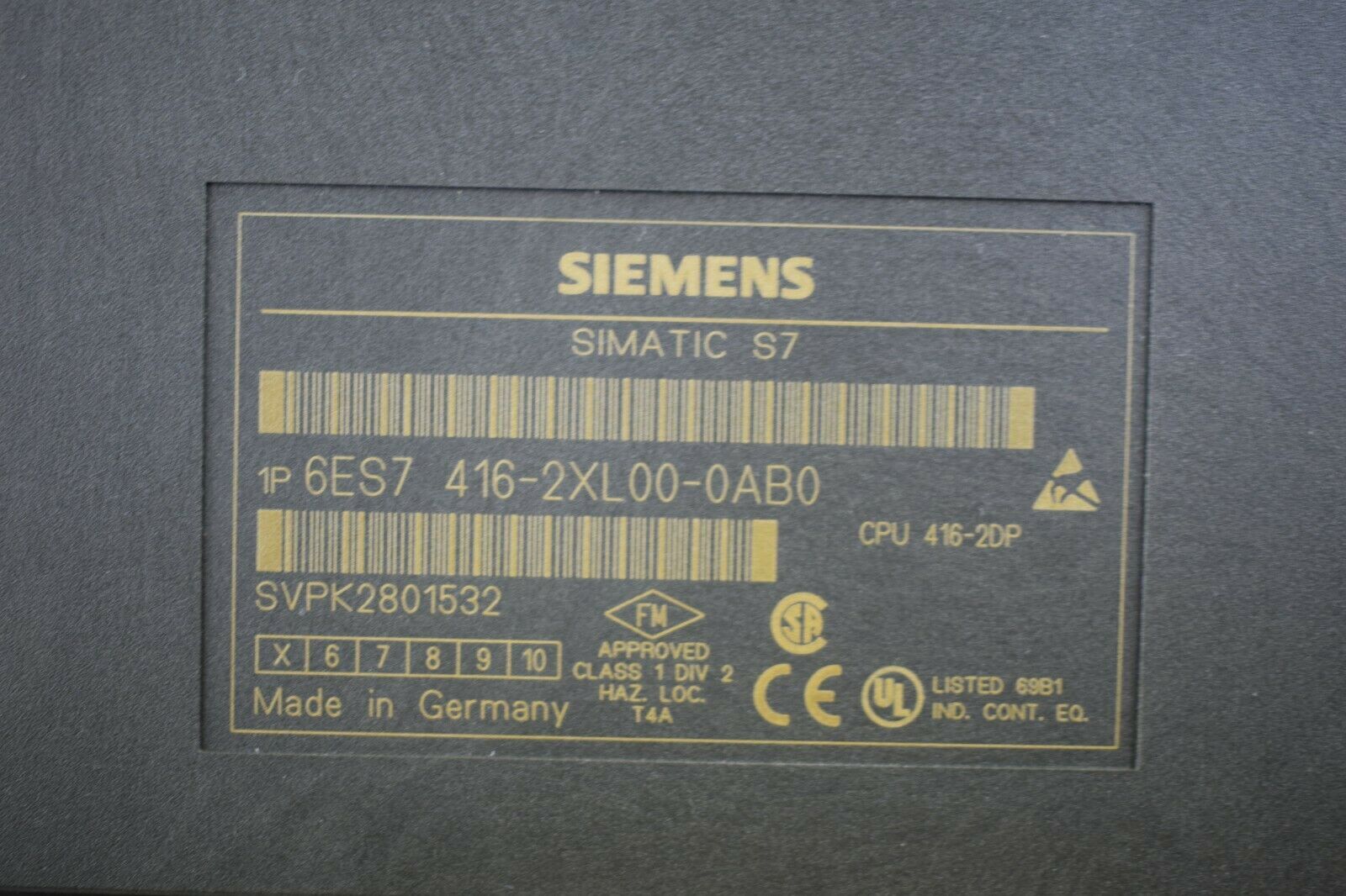 Siemens simatic S7-400 CPU416-2 6ES7 416-2XL00-0AB0 ( 6ES7416-2XL00-0AB0 ) E.5
