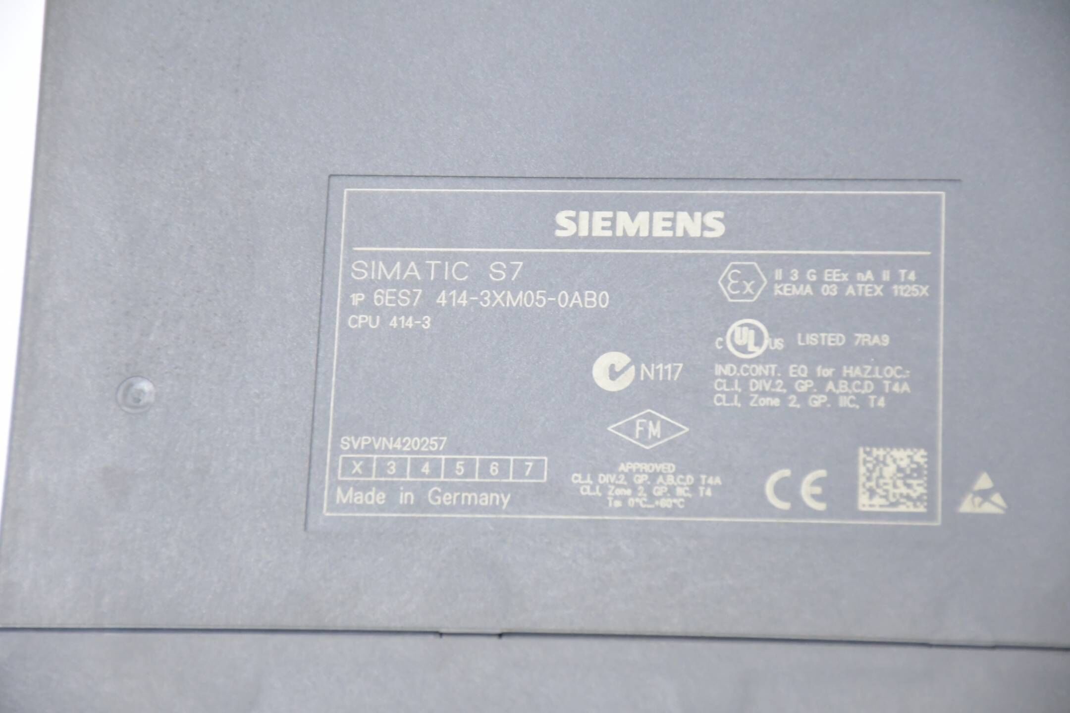 Siemens Simatic S7-400 CPU 414-3 6ES7414-3XM05-0AB0 ( 6ES7414-3XM05-0AB0 ) E2