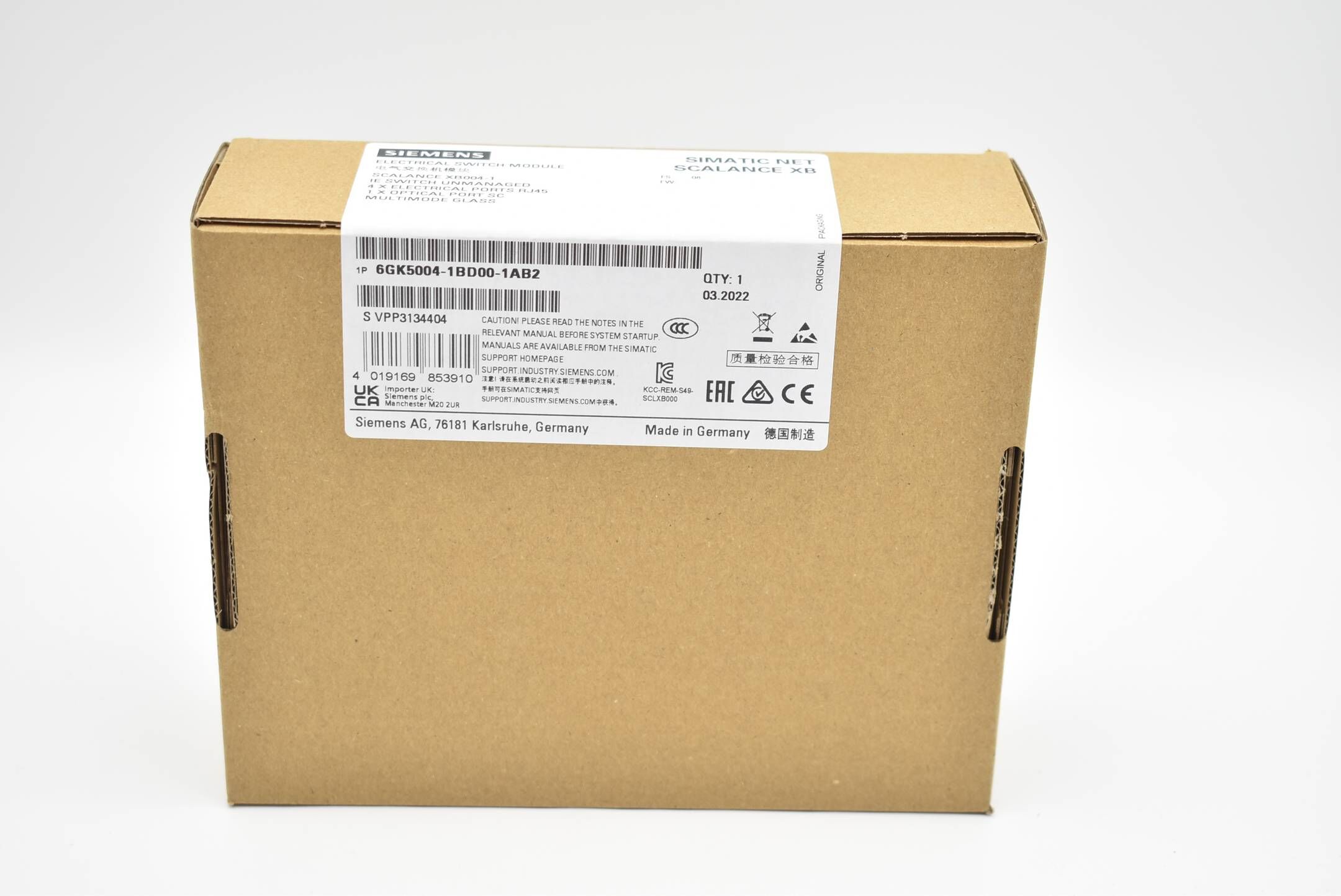 Siemens simatic NET Scalance XB 6GK5004-1BD00-1AB2 ( 6GK 5004-1BD00-1AB2 ) E.8