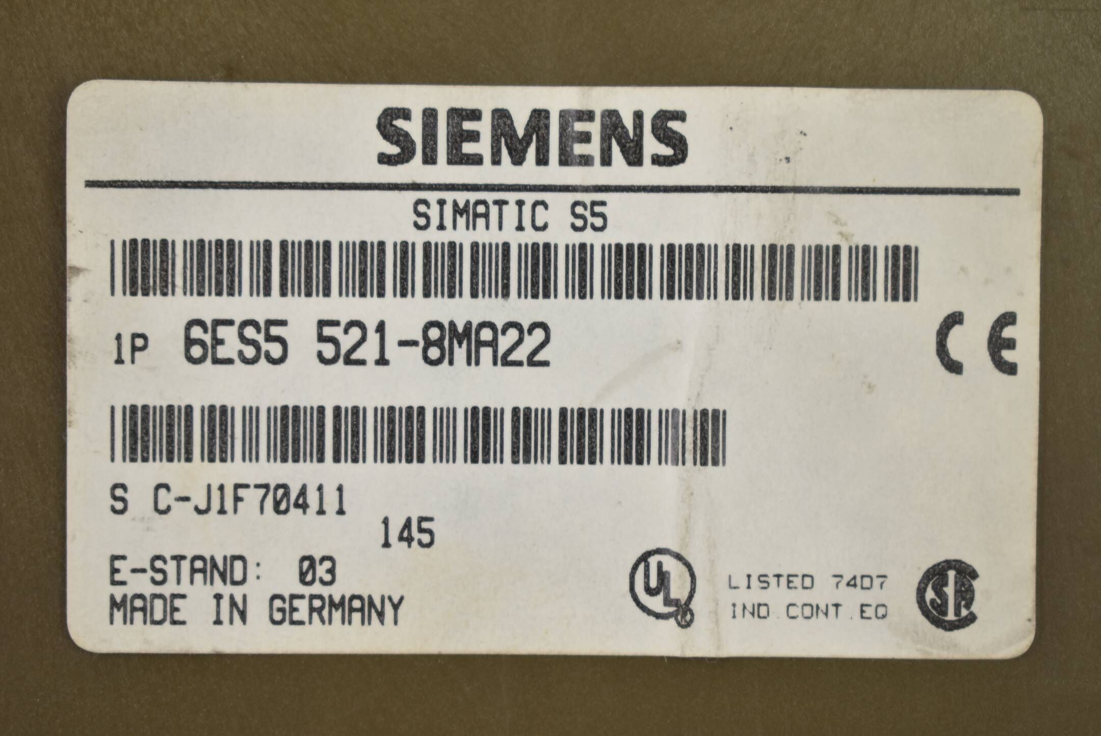 Siemens simatic S5 CP 6ES5 521-8MA22 ( 6ES5521-8MA22 )