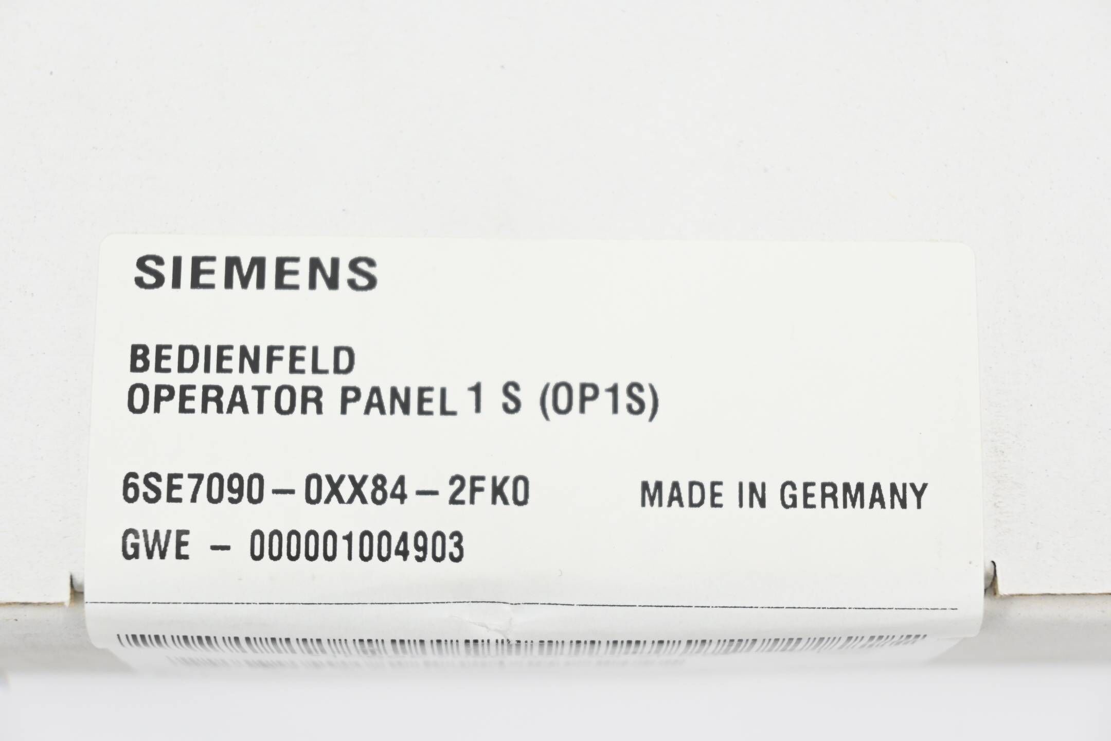 Siemens Simovert Masterdrives OP1S 6SE7090-0XX84-2FK0 ( 6SE7 090-0XX84-2FK0 )