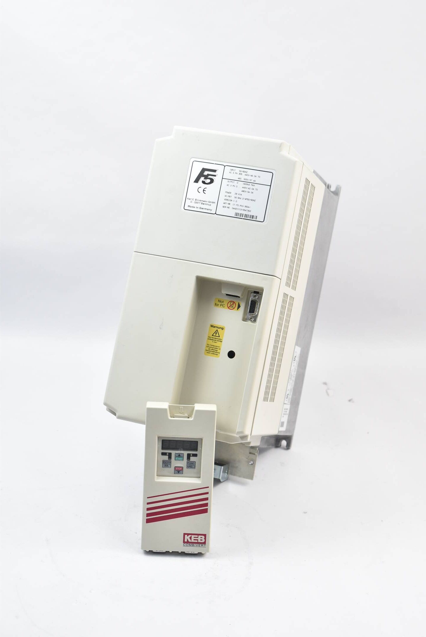 KEB combivert F5 Frequenzumrichter 17.F5.M1G-35GA 18,5kW inkl. Keyboard
