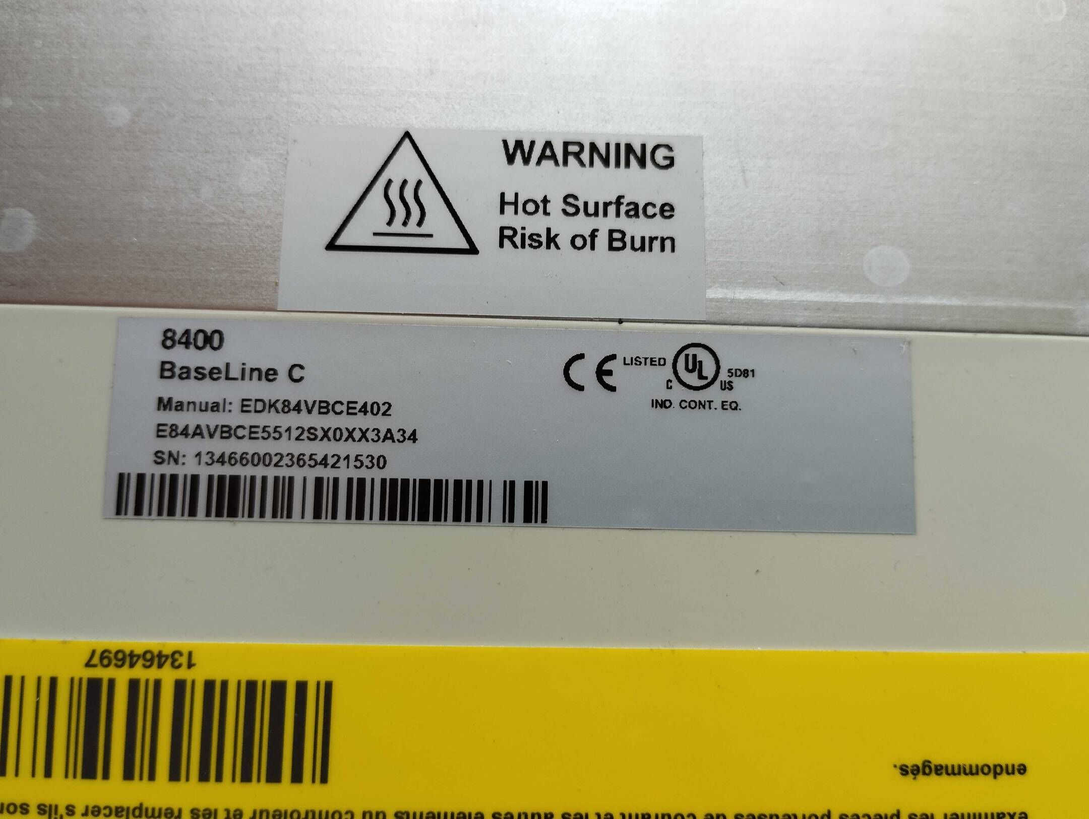 Lenze 8400 BaseLine C E82AVBCE5512SX0 ( 13466002 ) E84AVBCE5512SX0XX3A34