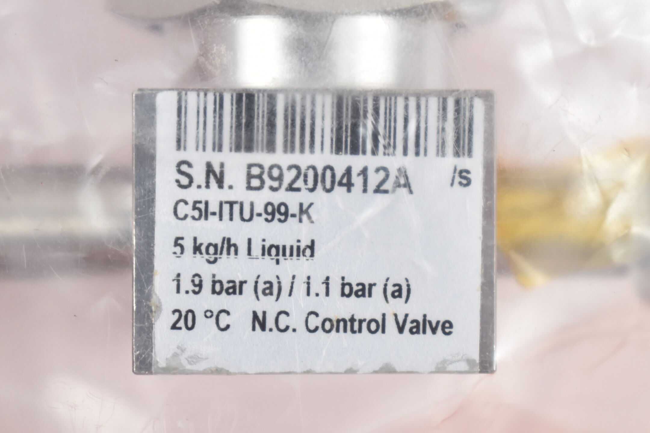 Durchflussventil C5I-ITU-99-K ( 1,9 / 1,1 bar 5kg/h Liquid )