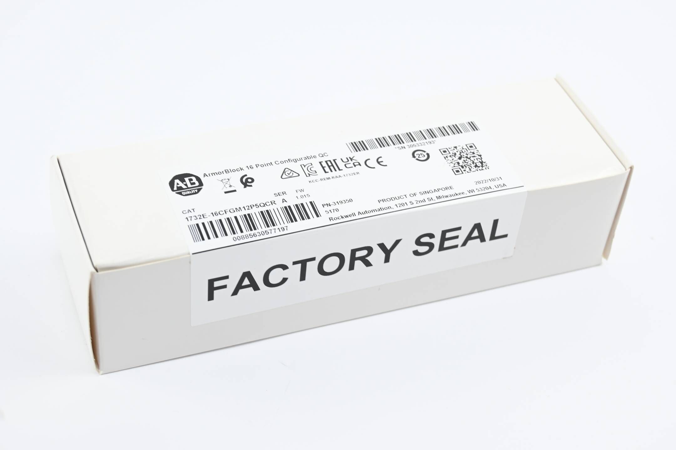 Allen Bradley ArmorBlock EtherNet/IP I/O-Modul 1732E-16CFGM12P5QCR