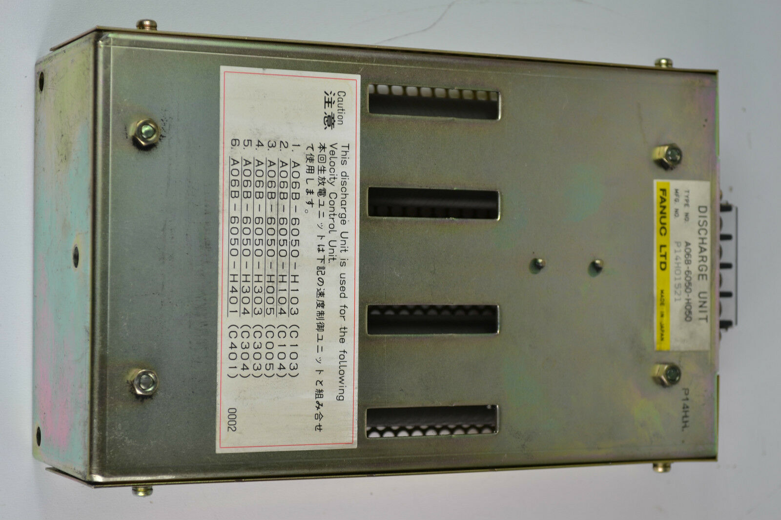Fanuc LTD Discharge Unit  A06B-6050-H050 