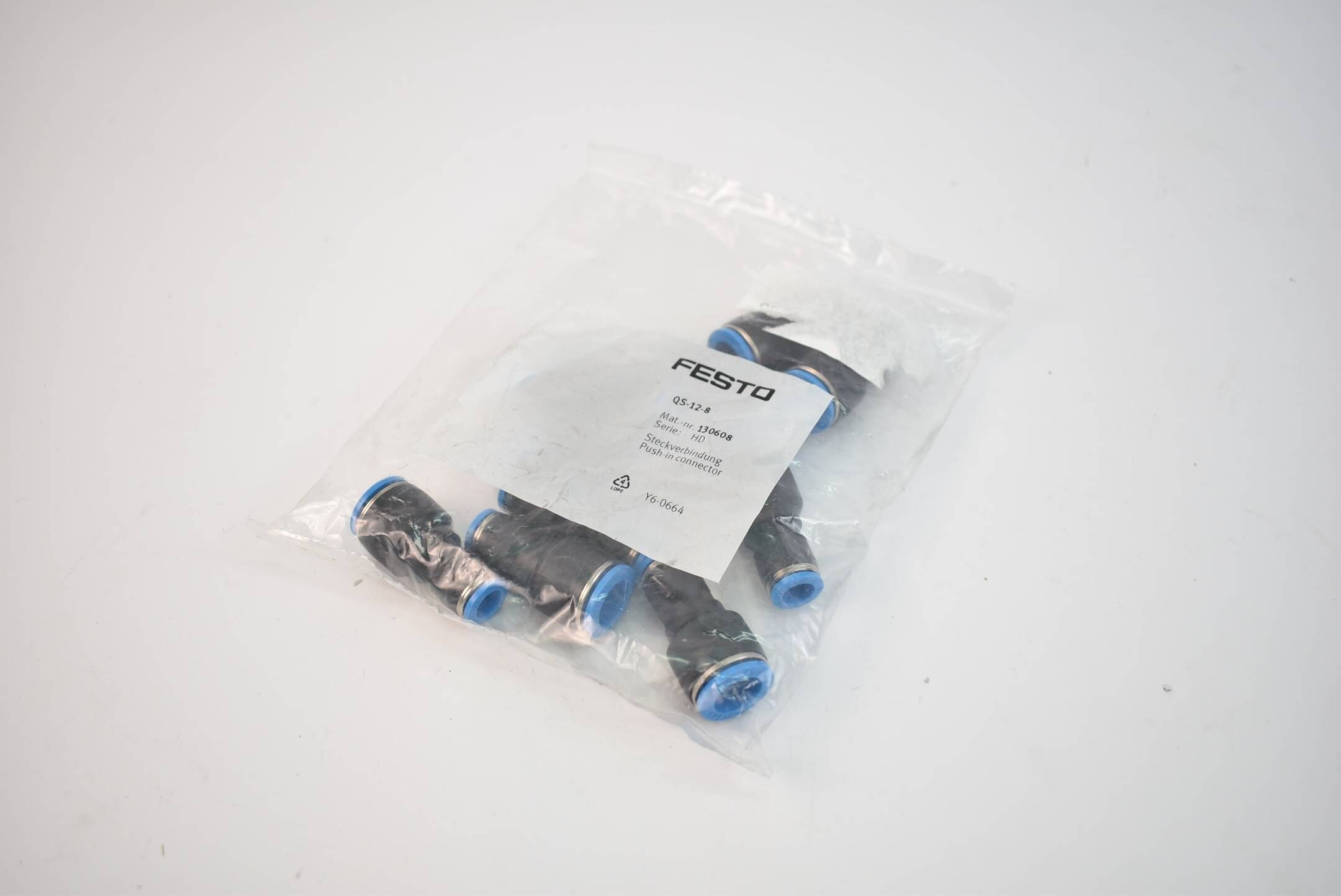 Festo Steckverbindung QS-12-8 ( 130608 ) VE 10 Stück