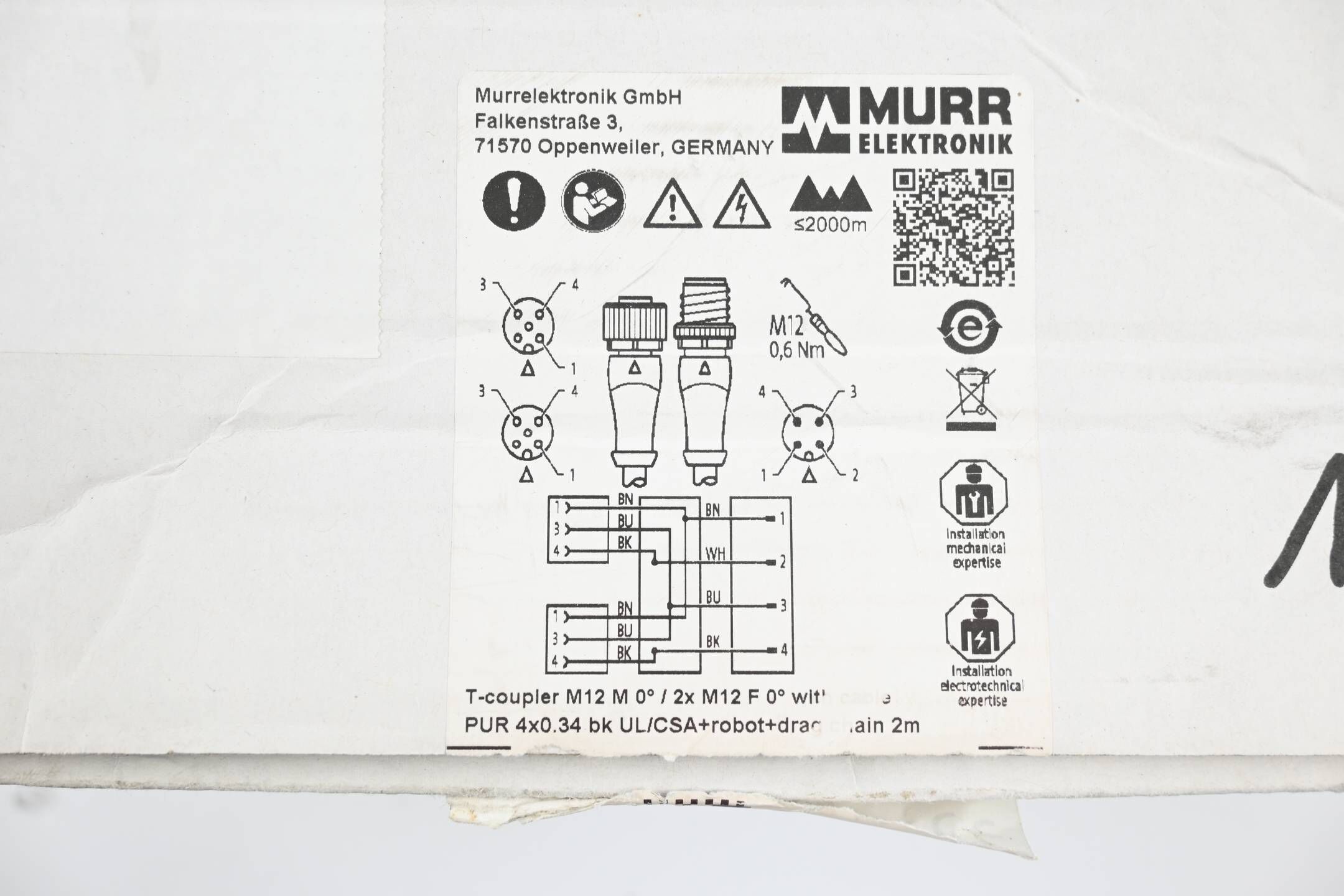 Murr Elektronik 10 Stück T-Stück Verbindungskabel ( 7356-X0017-6540200 )