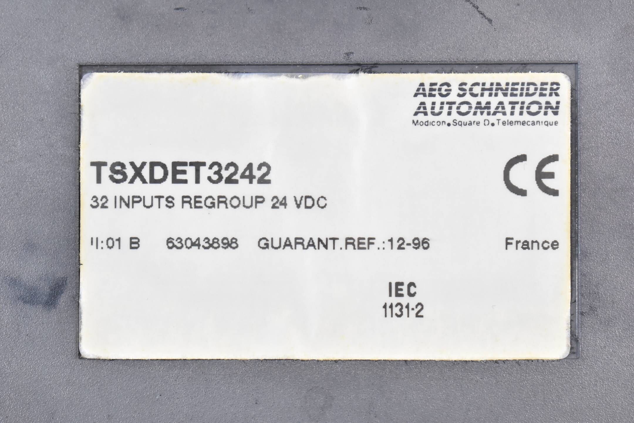 AEG Schneider Modul TSXDET3242 + Terminalblock TSXBLK7