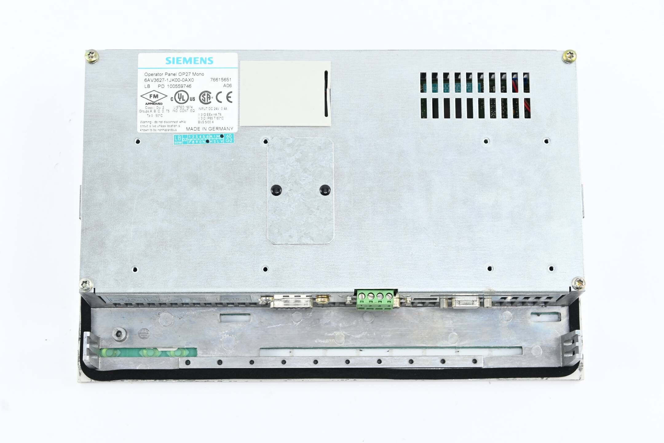 GENERALÜBERHOLT Siemens simatic HMI OP27 Monochrom Panel 6AV3627-1JK00-0AX0