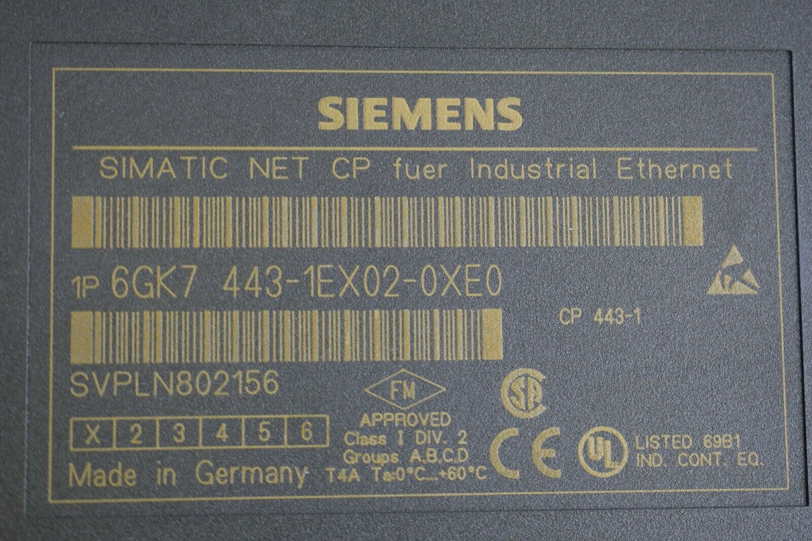 Siemens simatic NET CP 6GK7 443-1EX02-0XE0 ( 6GK7443-1EX02-0XE0 ) E.1