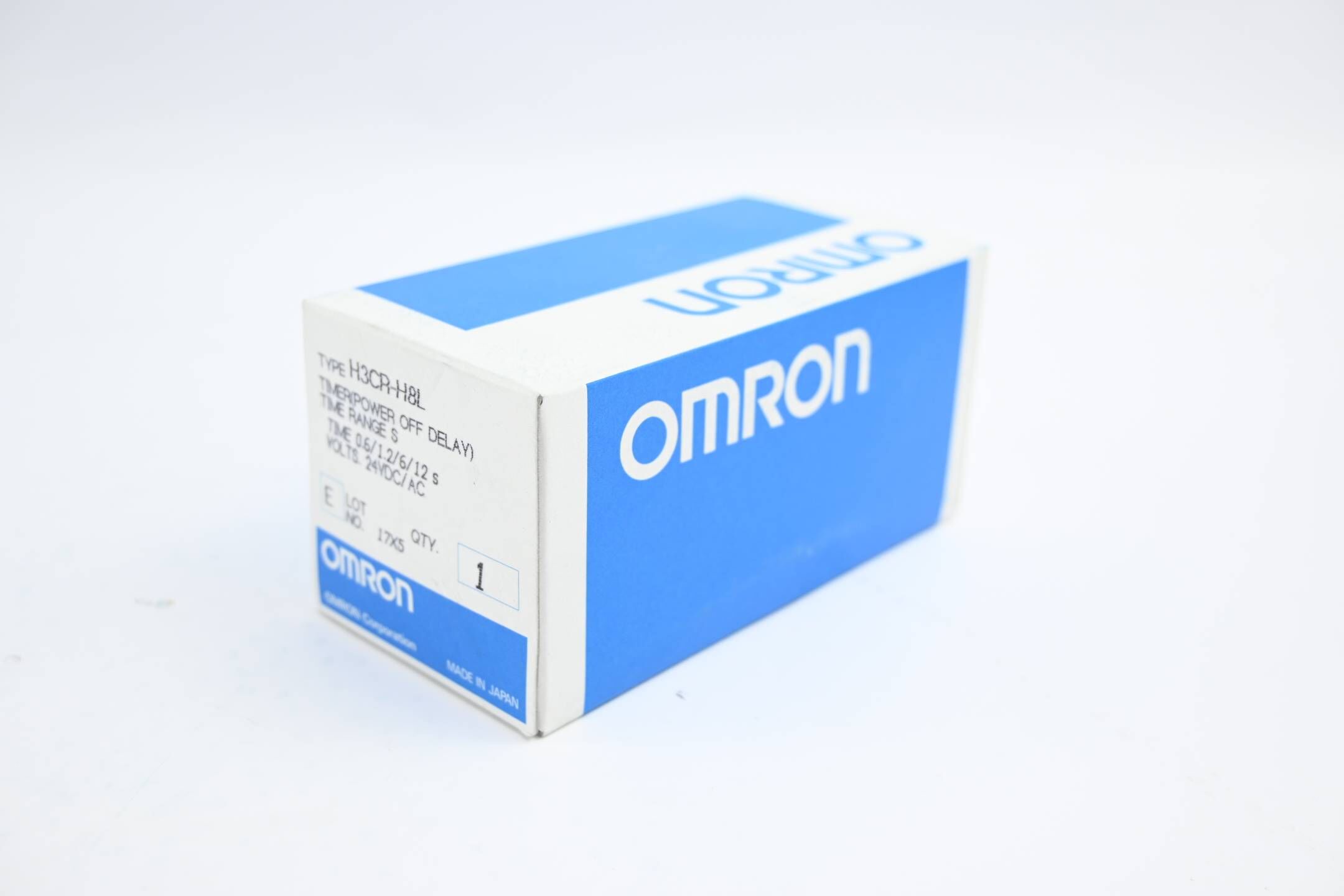 Omron Timer Time Range S 0.6/1.2/6/12s 24 VDC/AC ( H3CR-H8L )