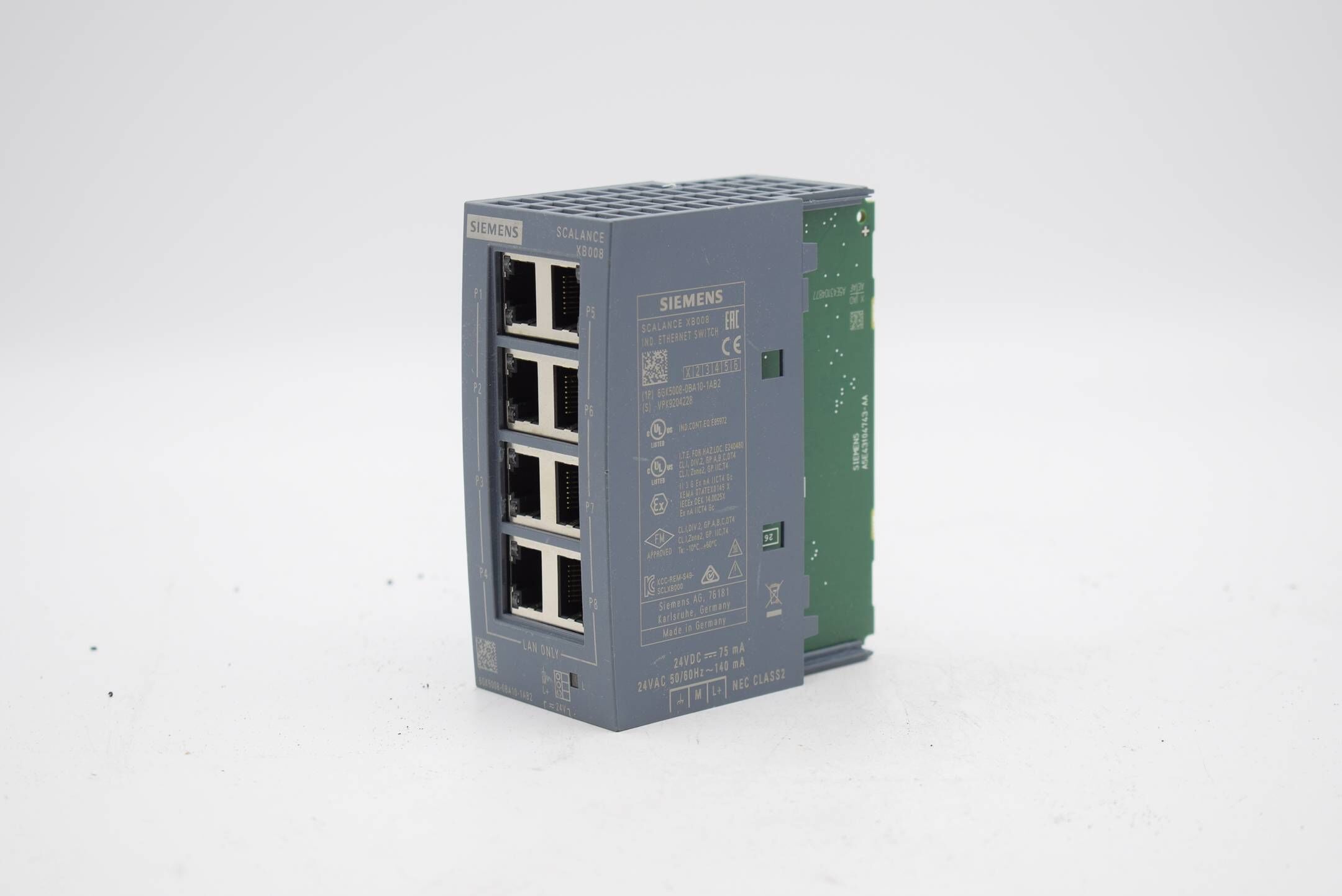 DEFEKT Siemens Scalance XB008 Switch 6GK5 008-0BA10-1AB2 ( 6GK5008-0BA10-1AB2 )