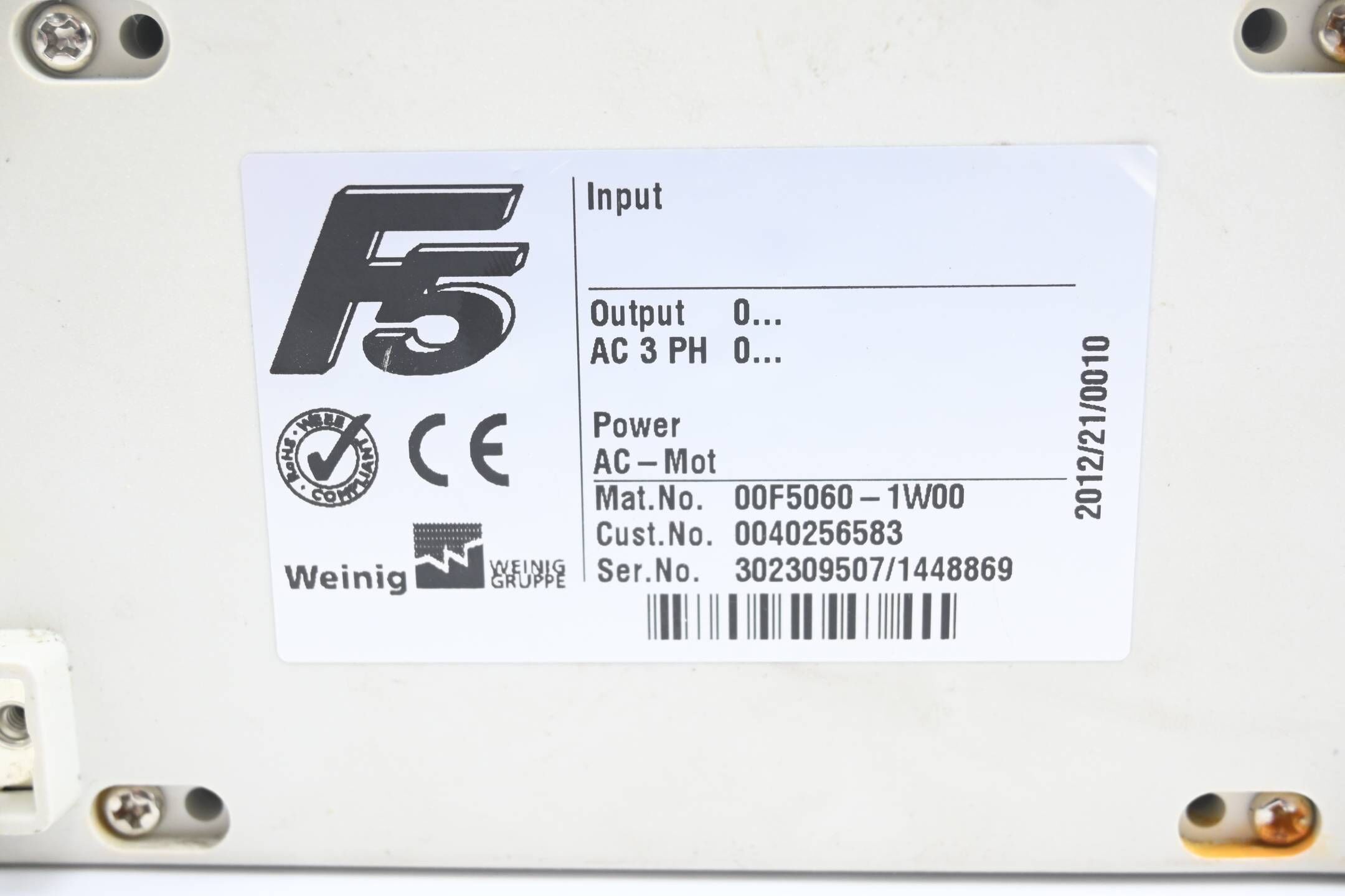 KEB F5 Operator Panel 00F5060-1W00