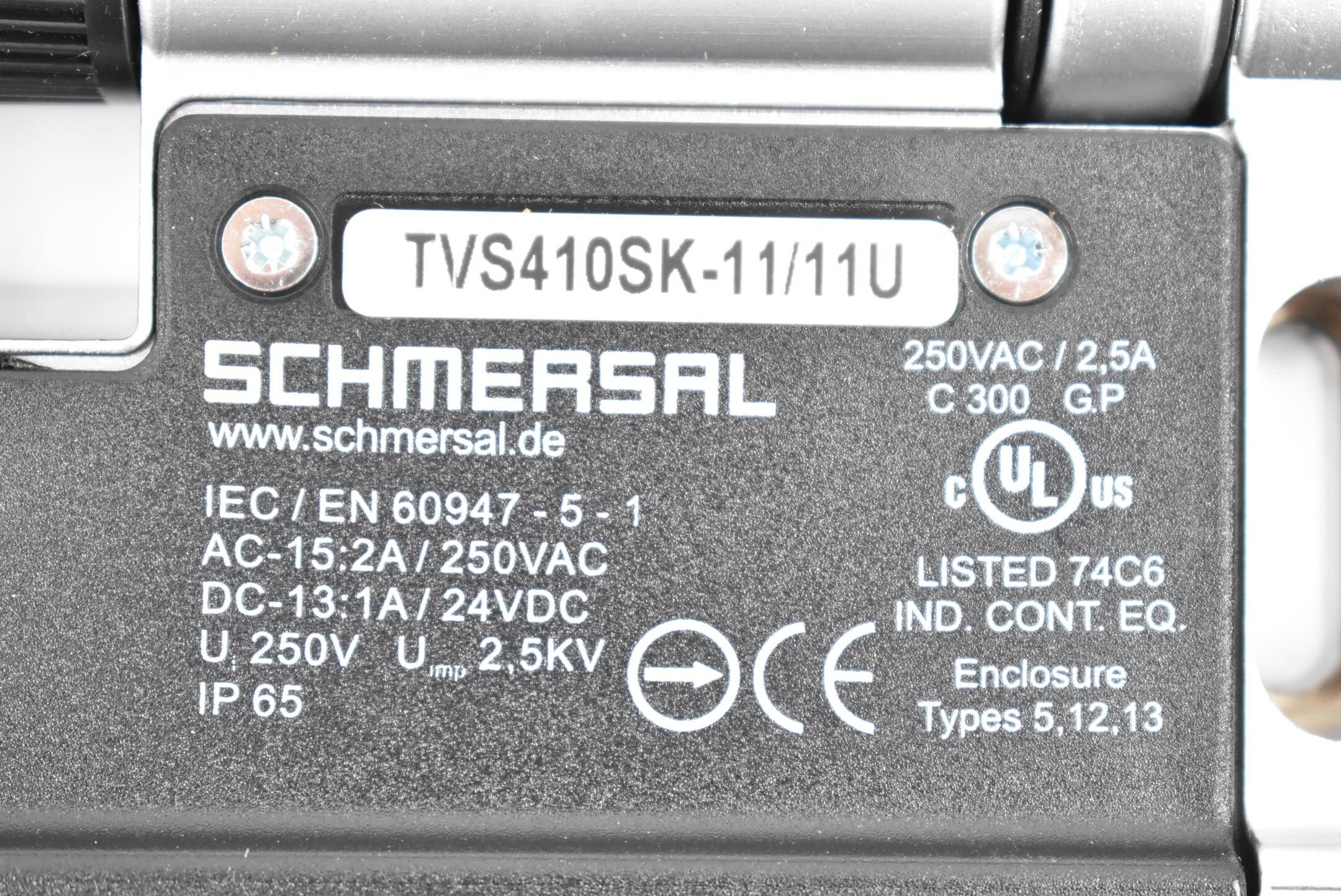 Schmersal Scharnier-Sicherheitsschalter TVS410SK-11/11U