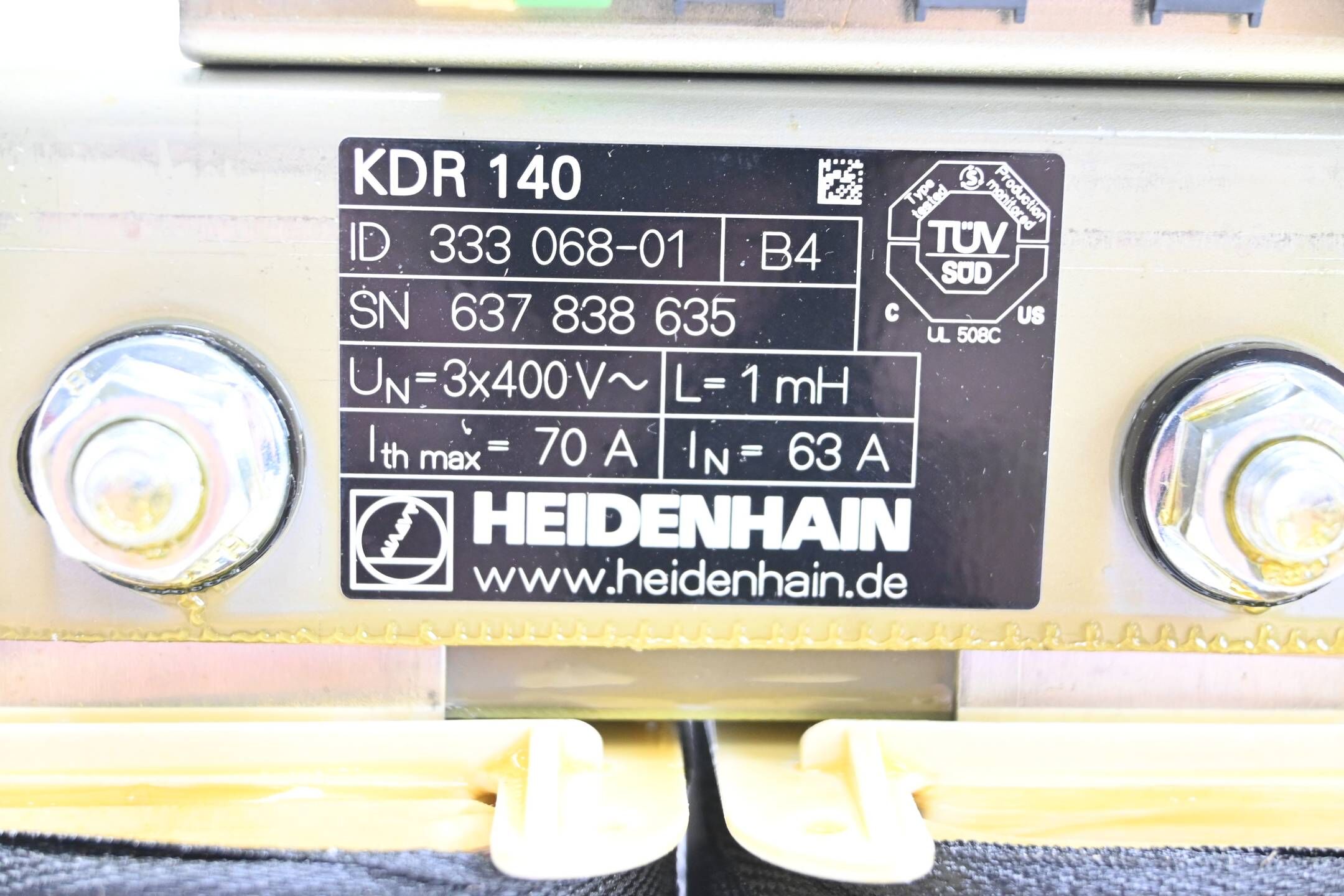 Heidenhain Kommutierungsdrossel KDR 140 ( 333068-01 ) Ver. B4