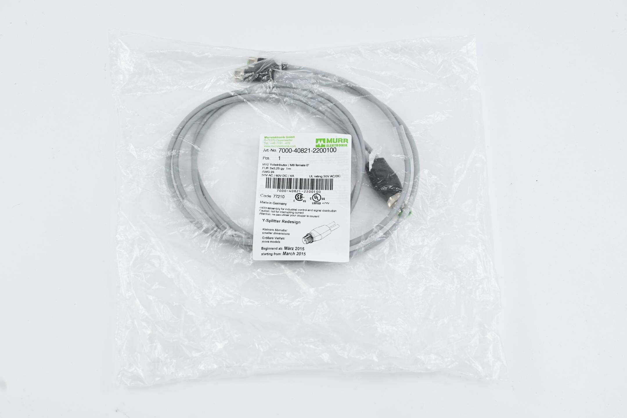 Murr Elektronik Y-Verteiler M12 - M8 ( 7000-40821-2200100 )