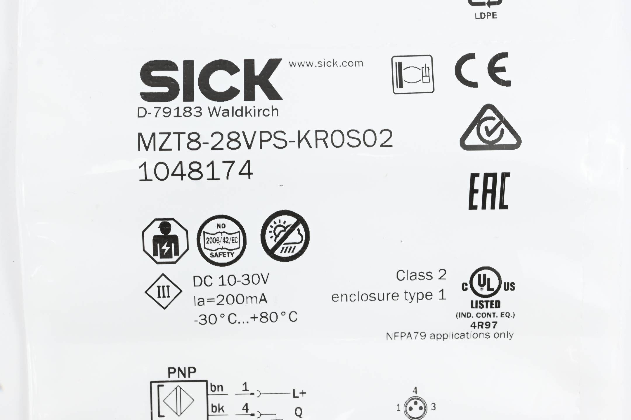 Sick Zylindersensor MZT8-28VPS-KR0S02 ( 1048174 )