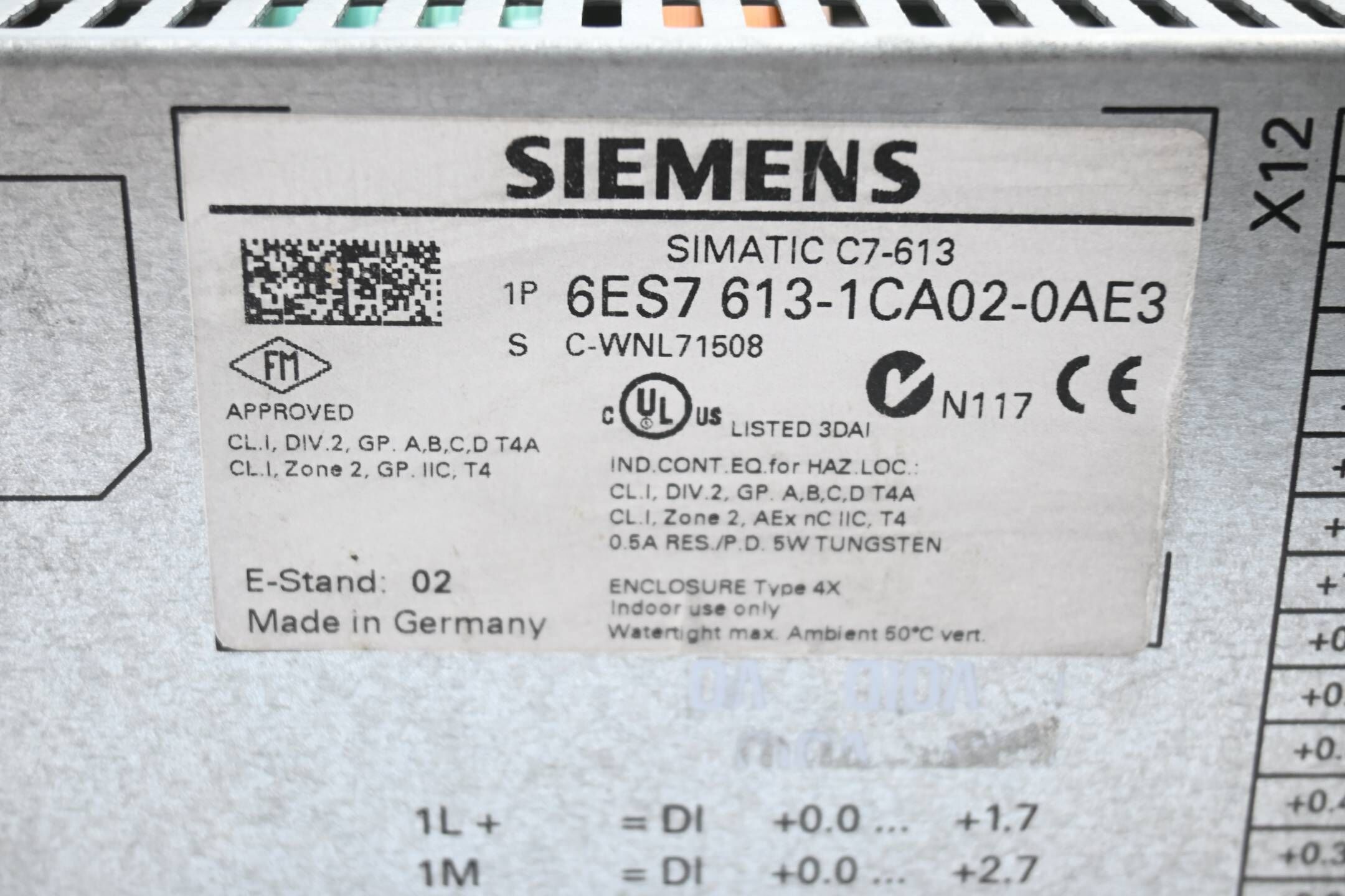 Siemens Simatic C7-613 Komplettgerät 6ES7613-1CA02-0AE3 ( 6ES7 613-1CA02-0AE3 )