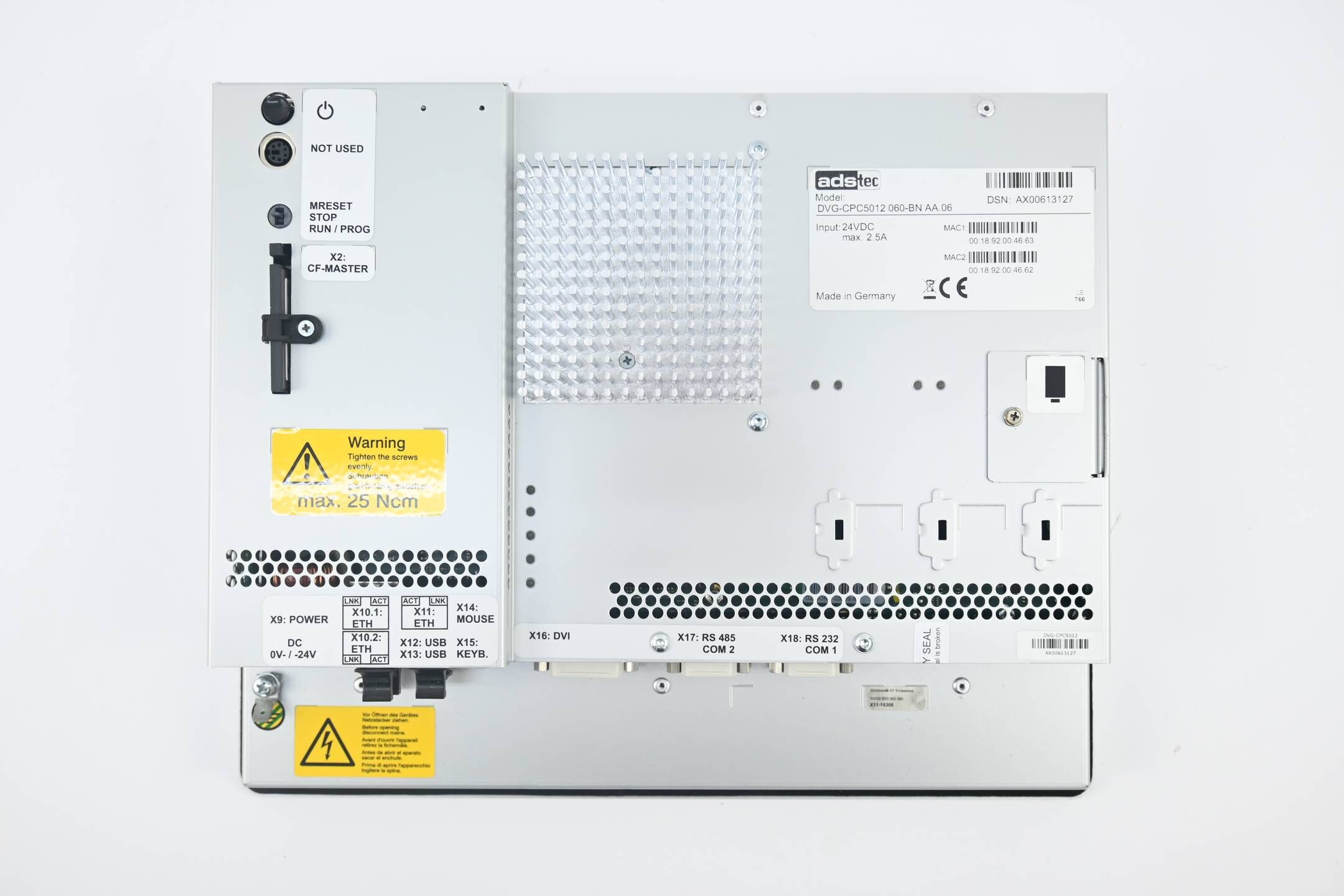 ADStec Panel DVG-CPC5012 060-BN AA.06