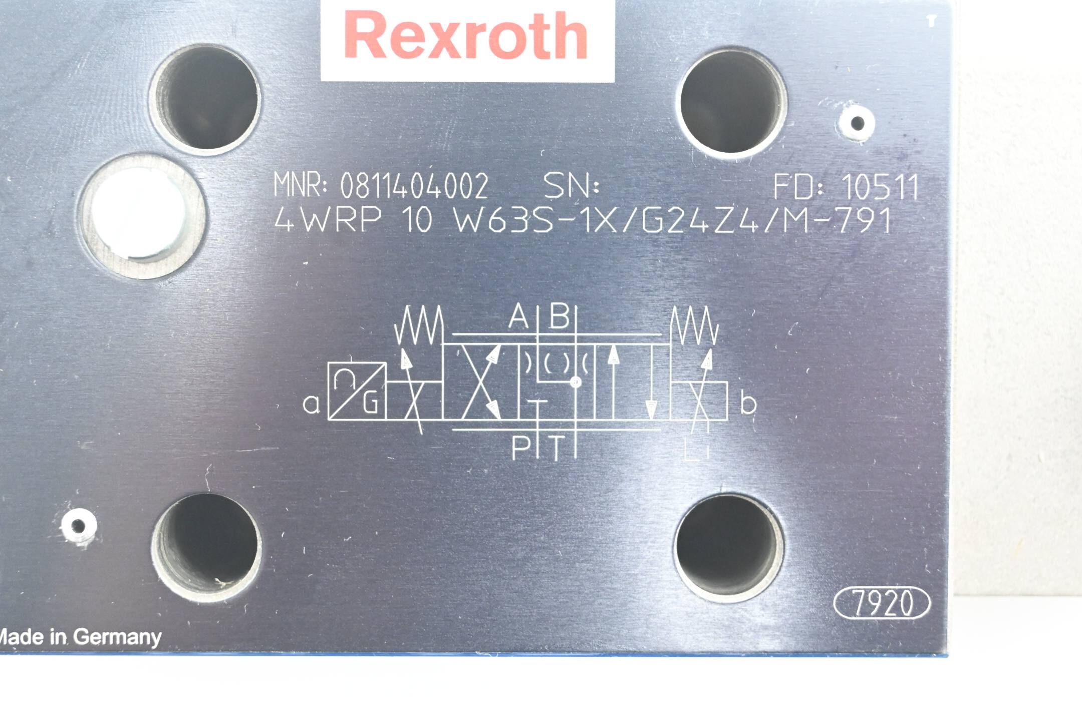 Rexroth Prop-Wegeventil 4WRP10W63S-1X/G24Z4/M-791 ( 0811404002 ) 0 811 404 002