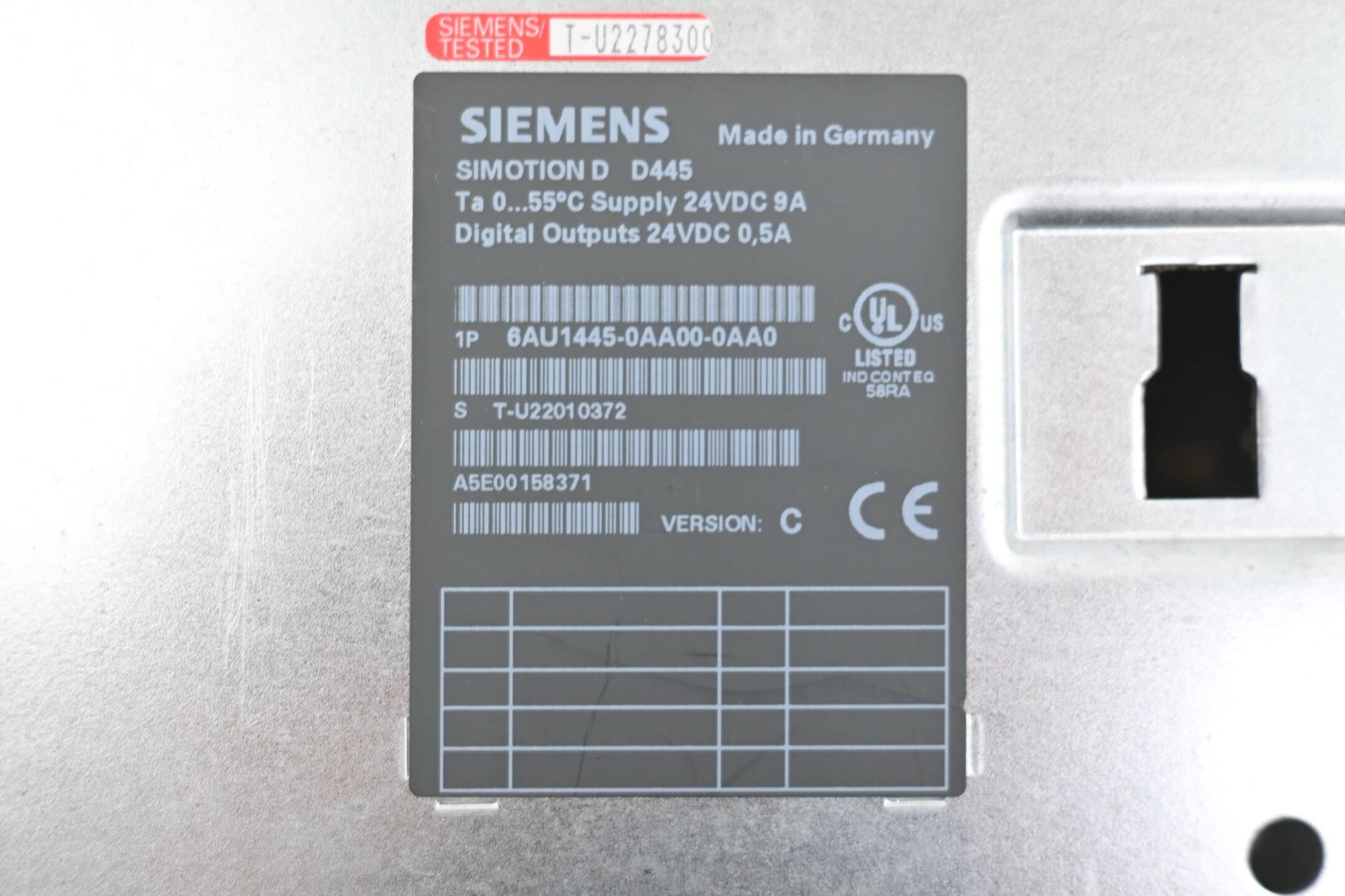 Siemens Simotion Drive-Base CU 6AU1445-0AA00-0AA0 ( 6AU1 445-0AA00-0AA0 ) E.C