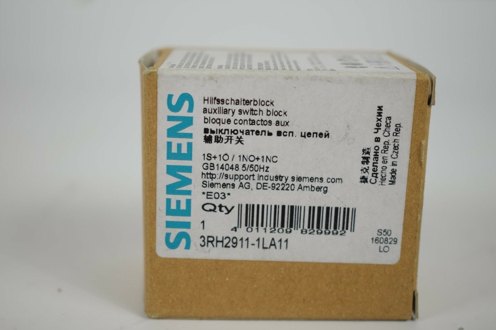 Siemens Hilfsschalterblock 3RH2 911-1LA11 ( 3RH2911-1LA11 ) E3