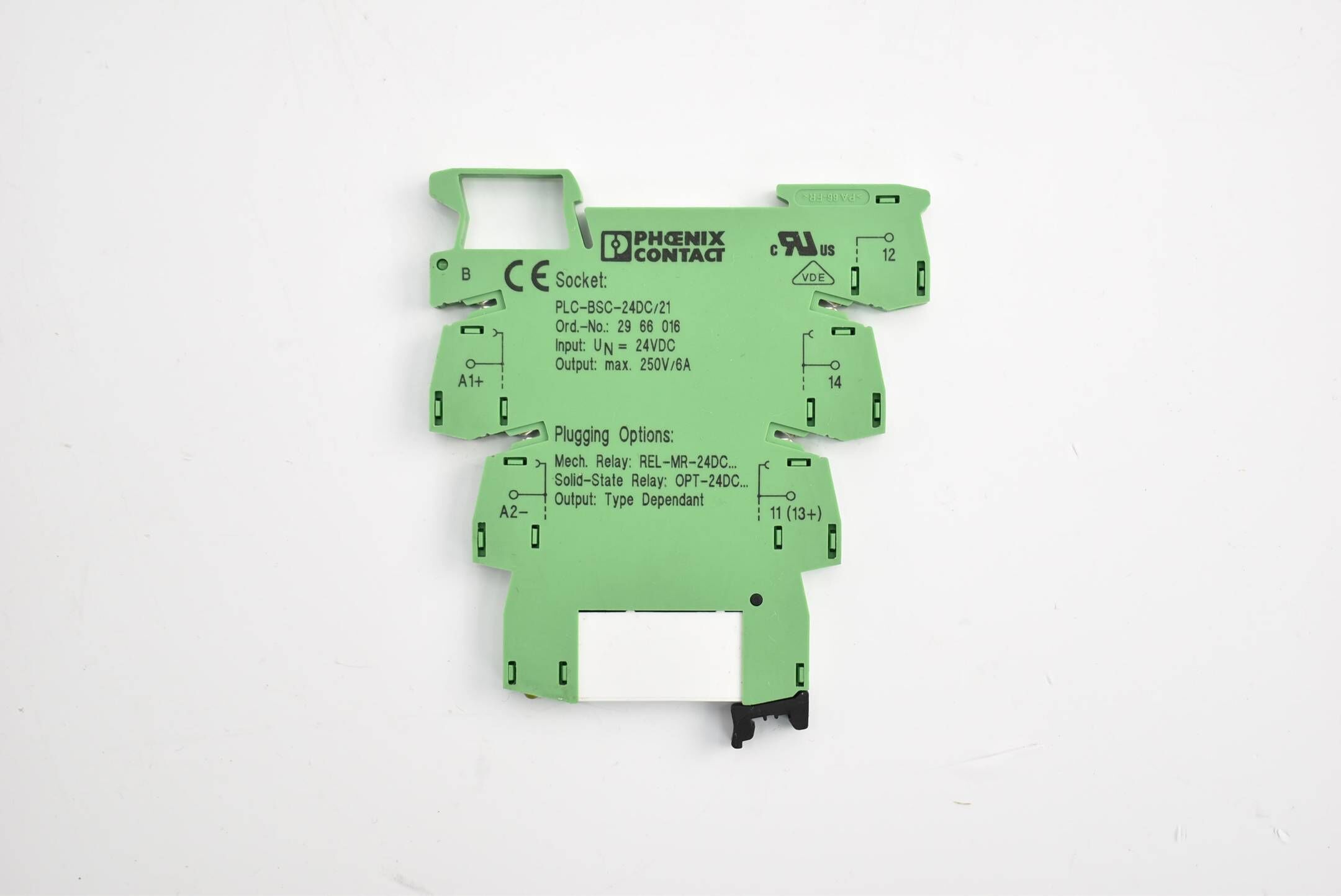 Phoenix Contact Relaissockel 24VDC PLC-BSC- 24DC/21 ( 2966016 ) inkl. 2961105