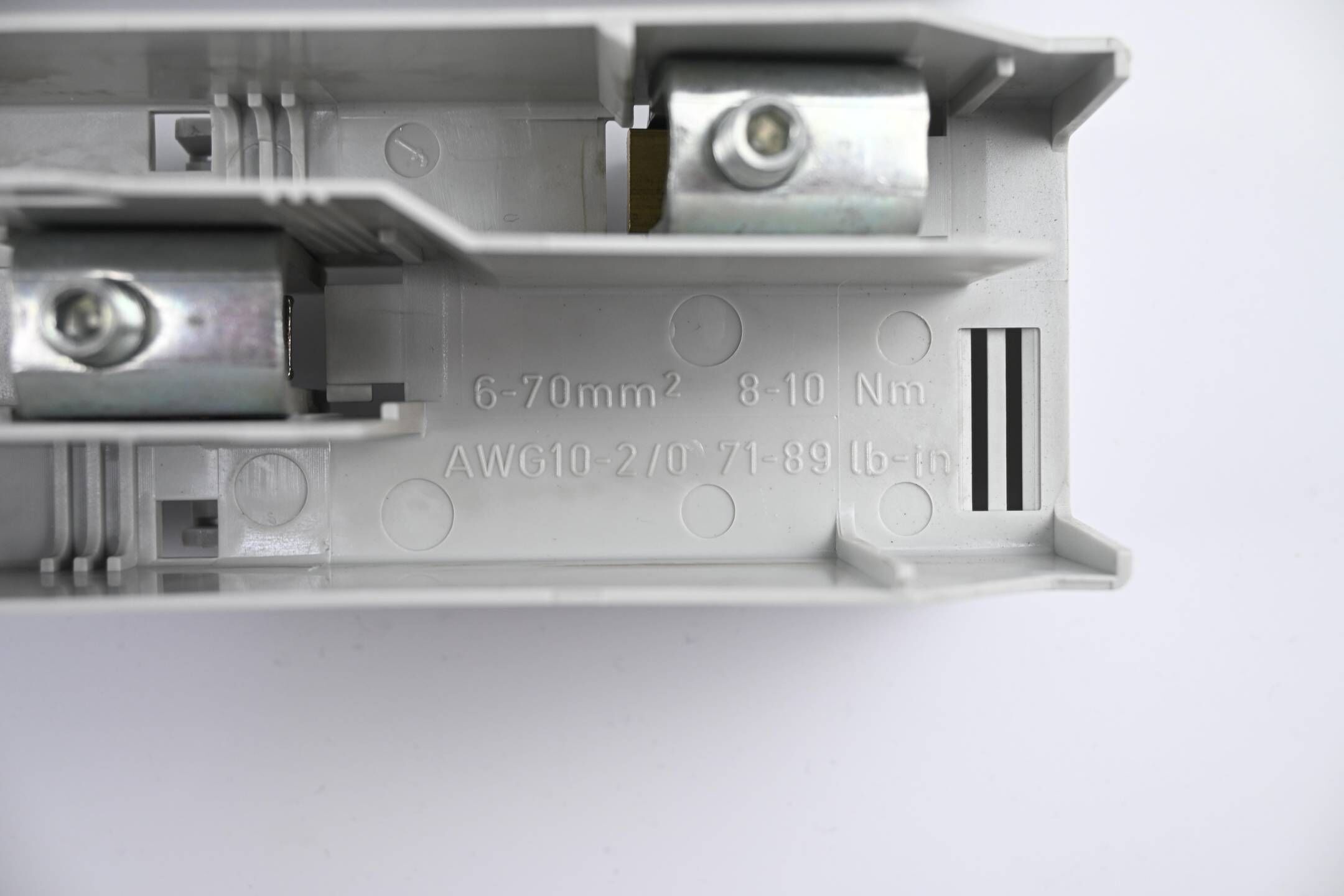 Eaton Wöhner Anschlussklemmenplatte AWG10-2/0 ( 6-70mm² ) 8-10Nm