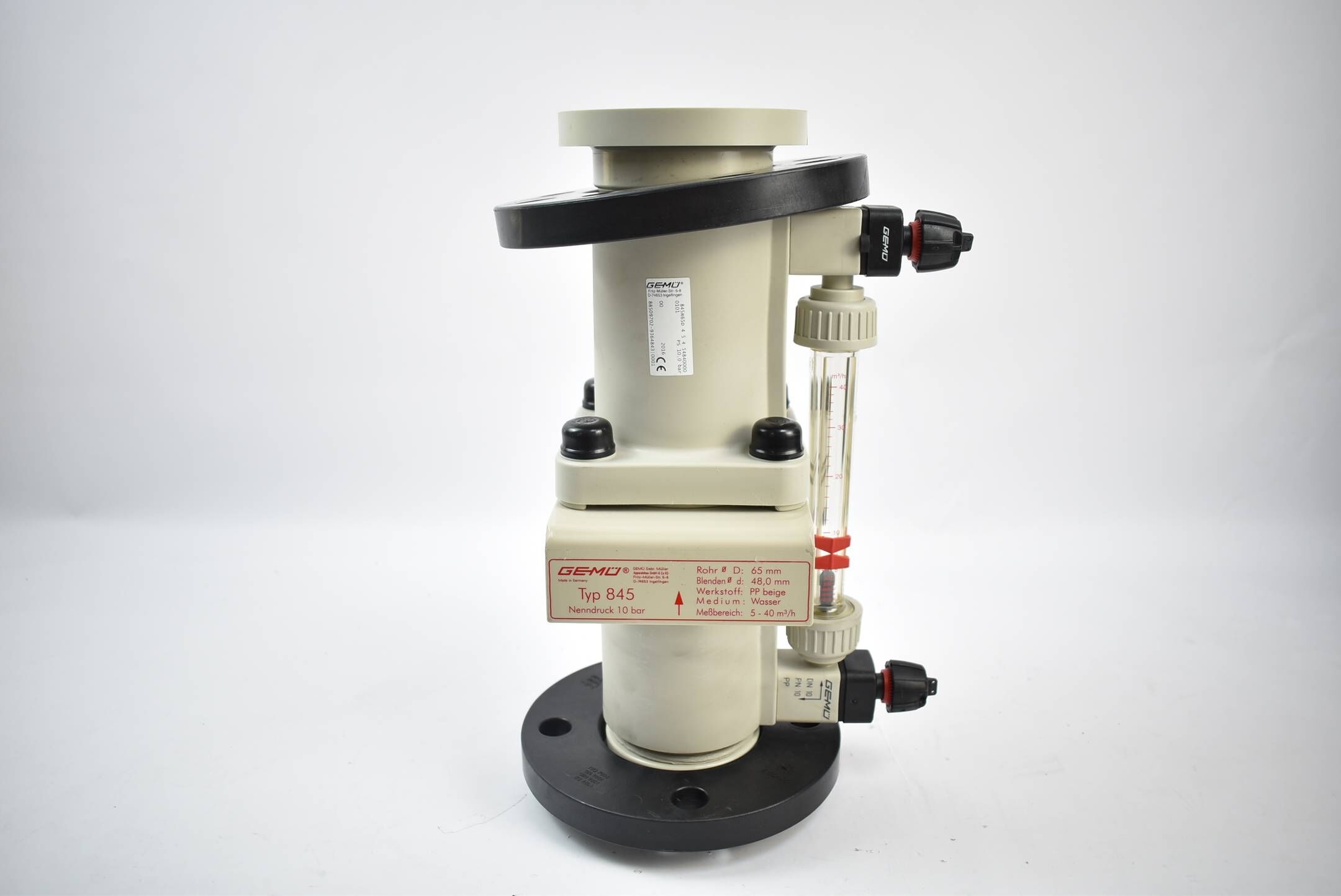 GEMÜ 845 Schwebekörper / Teilstrom - Durchflussmesser ( 845R65D ) 