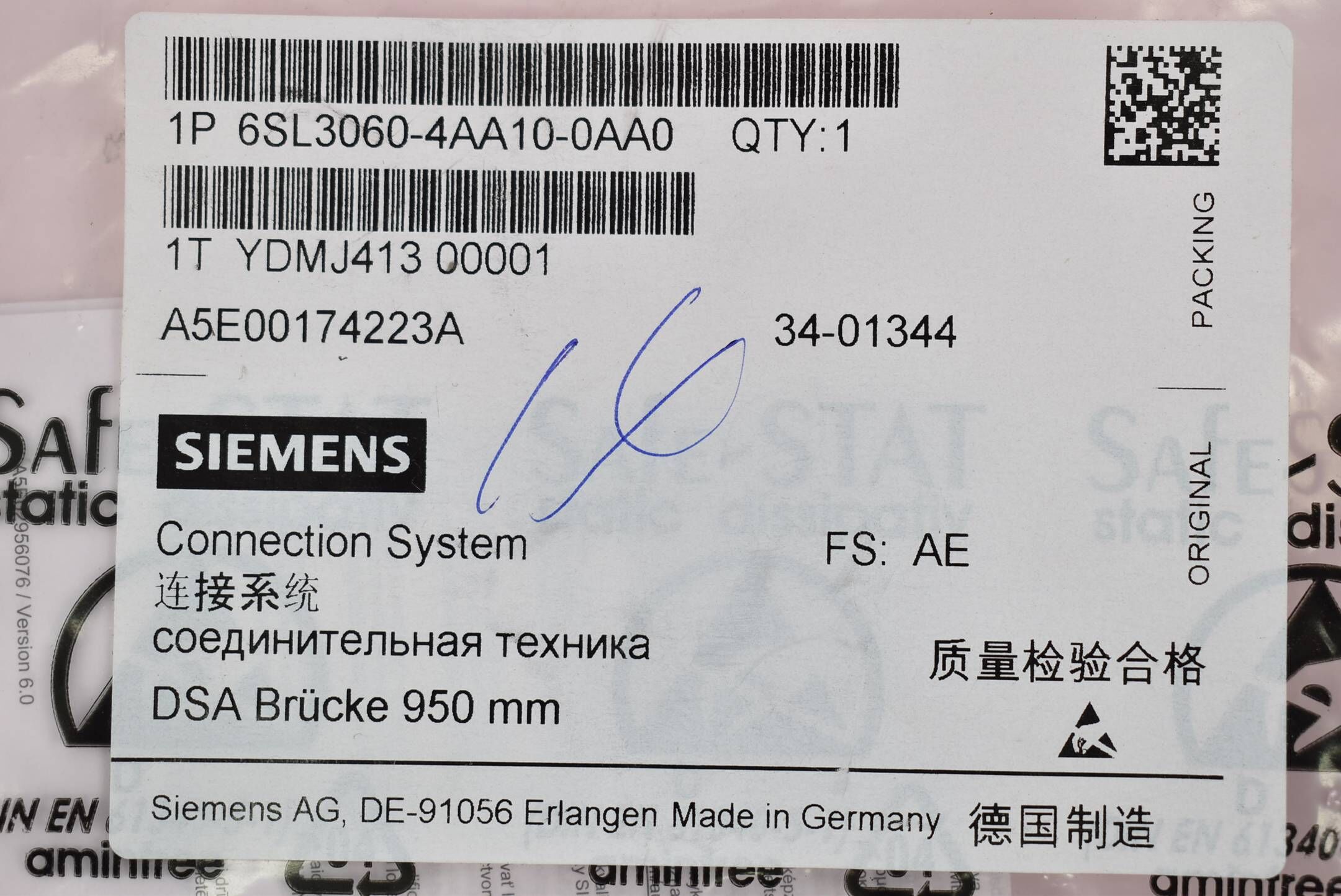 Siemens sinamics Drive-CLiQ Leitung 6SL3 060-4AA10-0AA0 ( 6SL3060-4AA10-0AA0 )