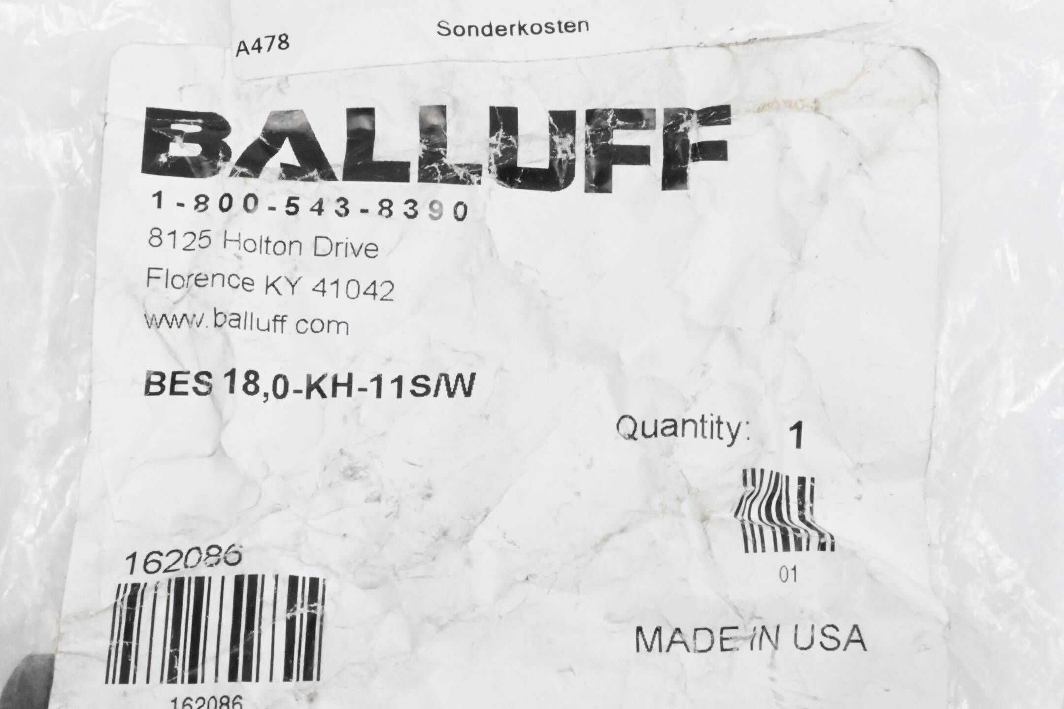 Balluff BAM00FM Klemmhalter mit Festanschlag ( 162086 )