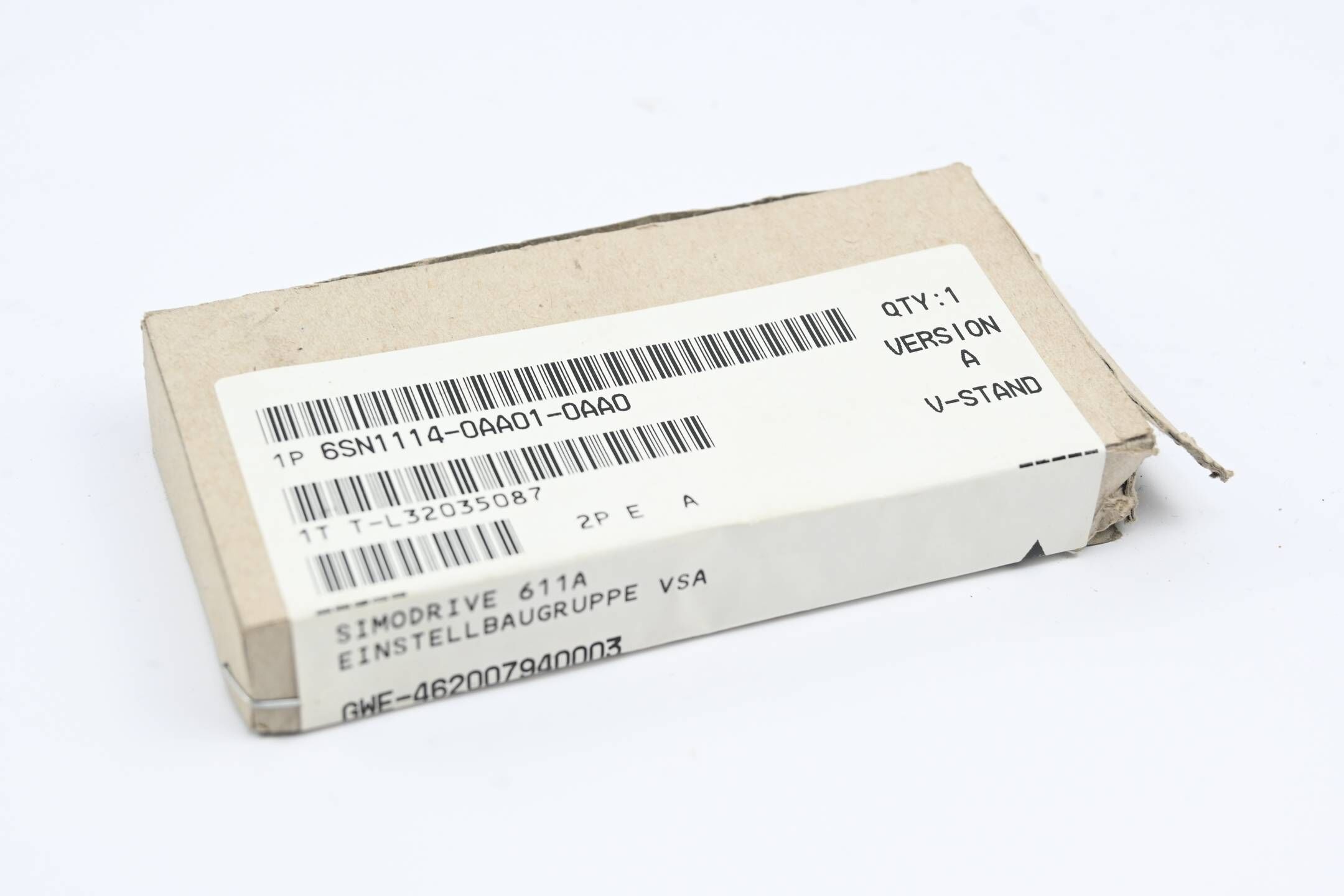 Siemens Simodrive Einstellbaugr. VSA 6SN1114-0AA01-0AA0 ( 6SN1 114-0AA01-0AA0 )