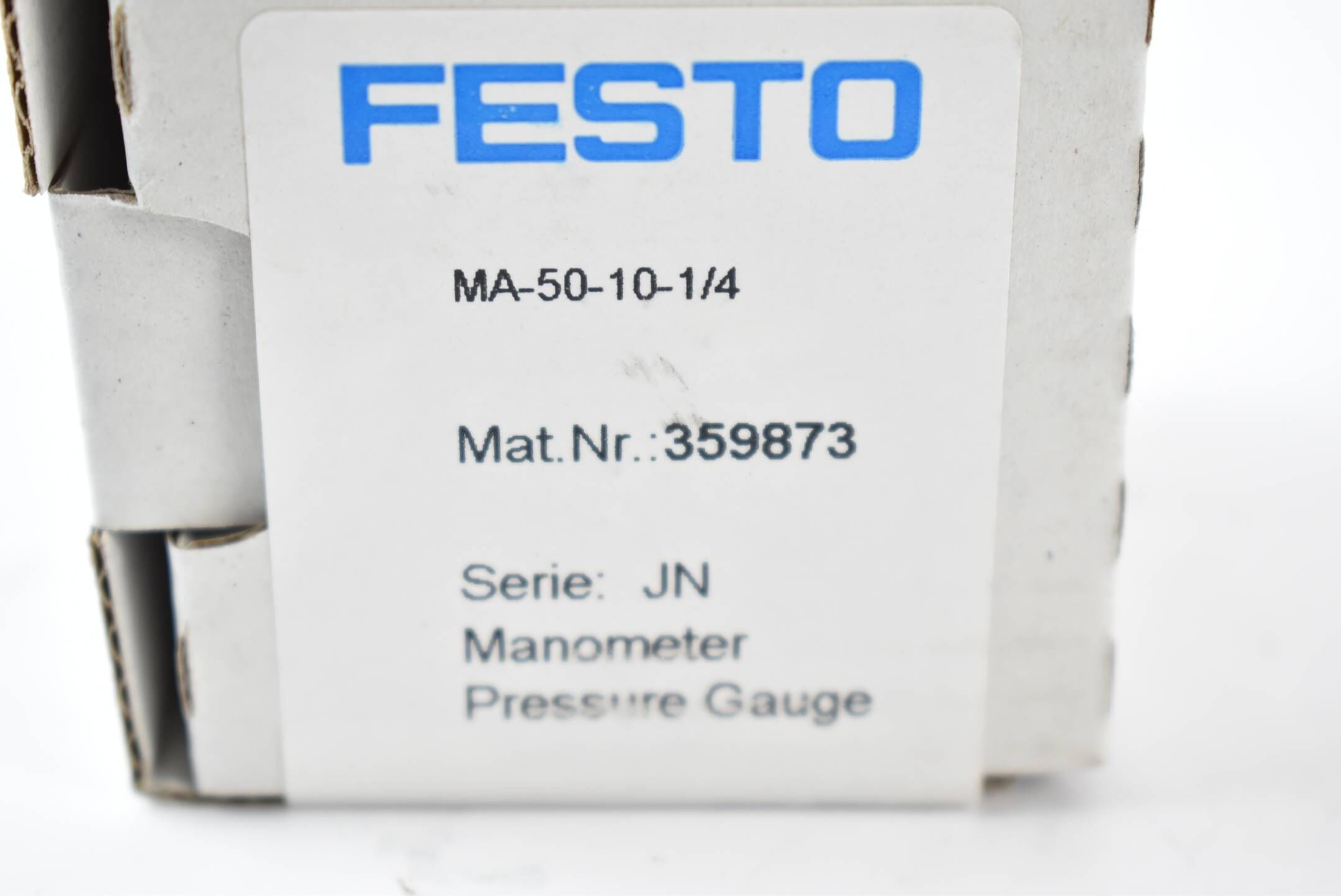 Festo Druckregelventil LRS-1/2-D-7-MIDI inkl. Festo Manometer MA-50-10-1/4