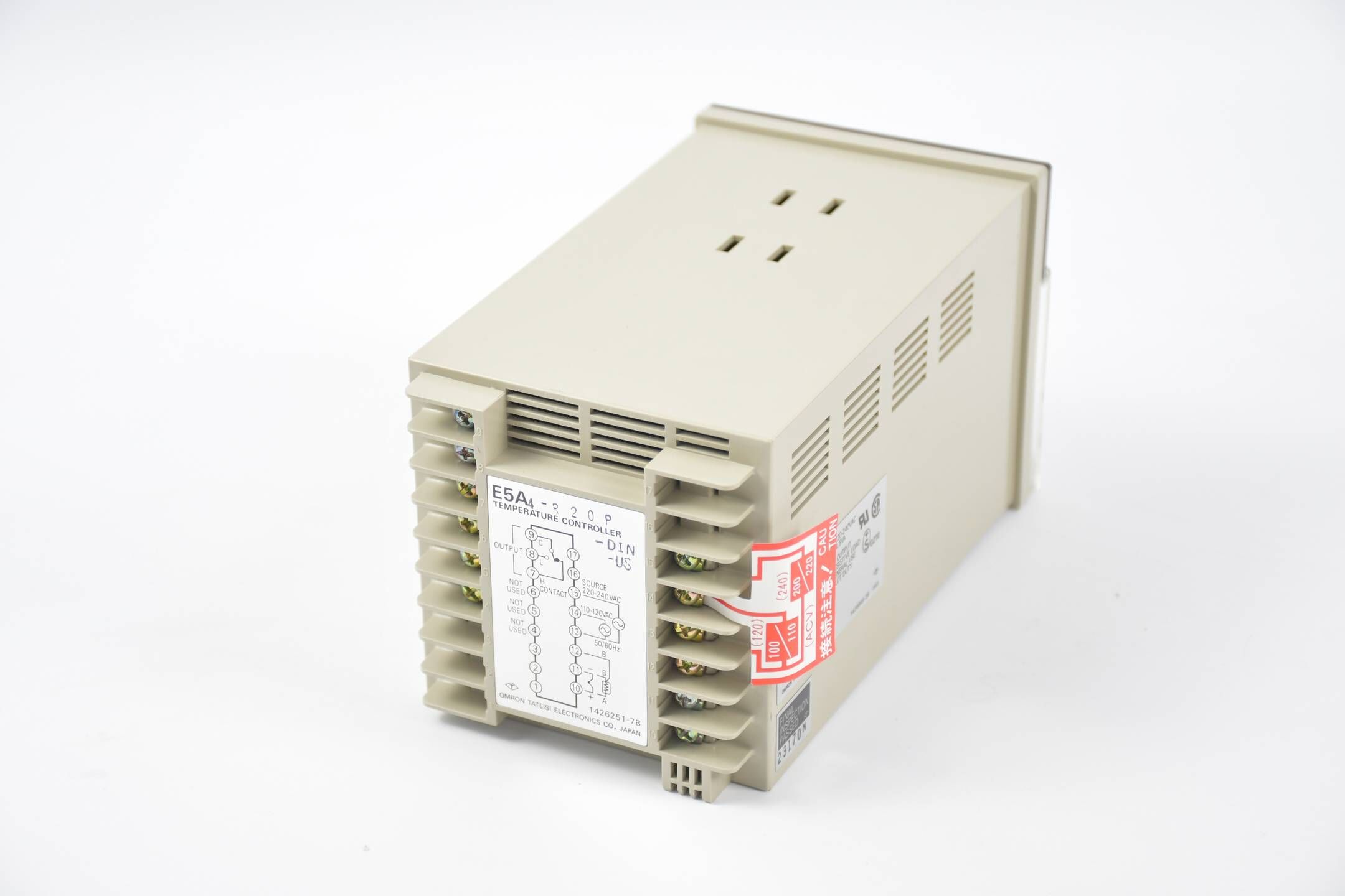 Omron Temperatur Controller 0~99.9°C AC110/120 / 220/240V ( E5A4-R20P-DIN )