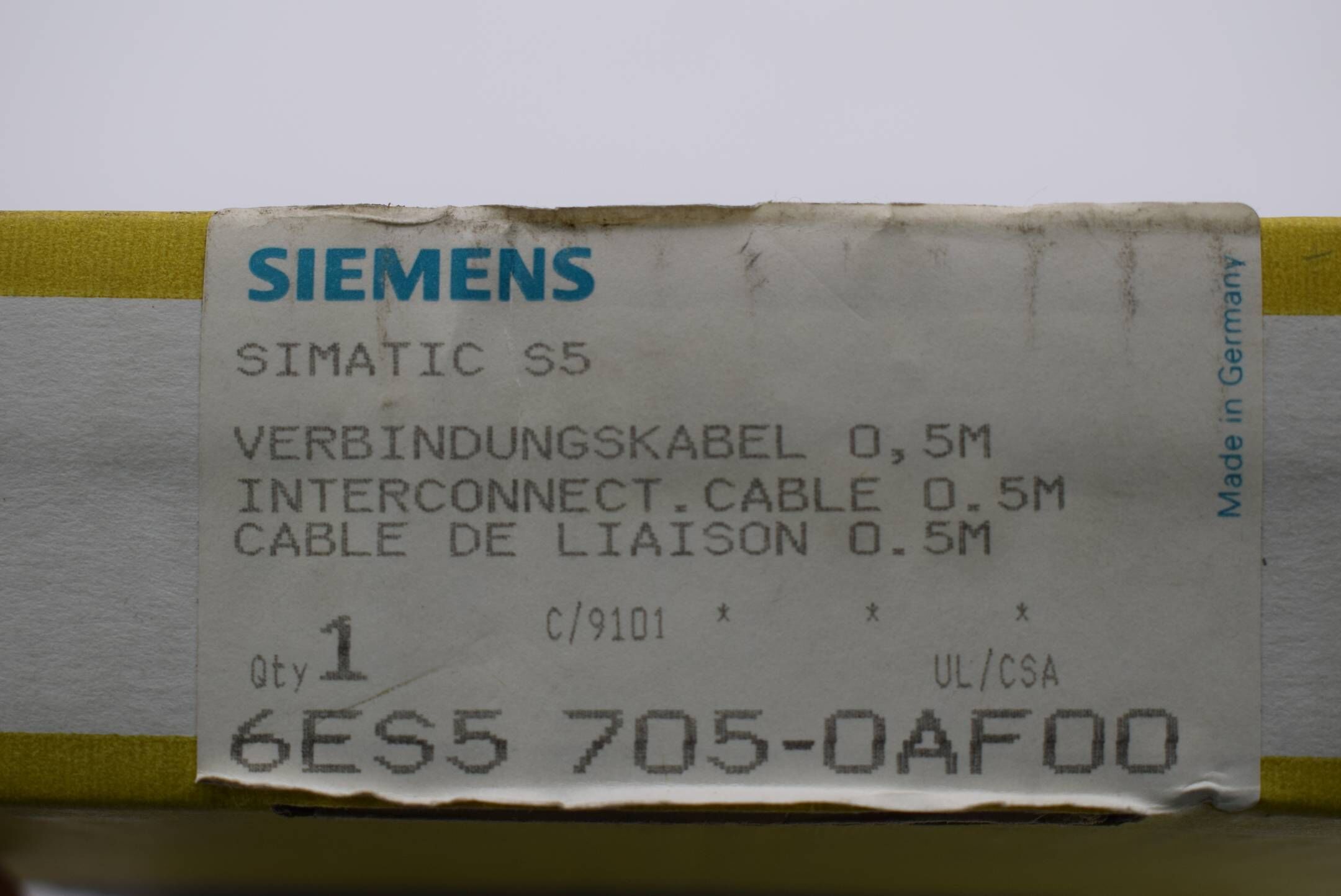 Siemens simatic S5 Verbindungskabel 6ES5 705-0AF00 ( 6ES5705-0AF00 )