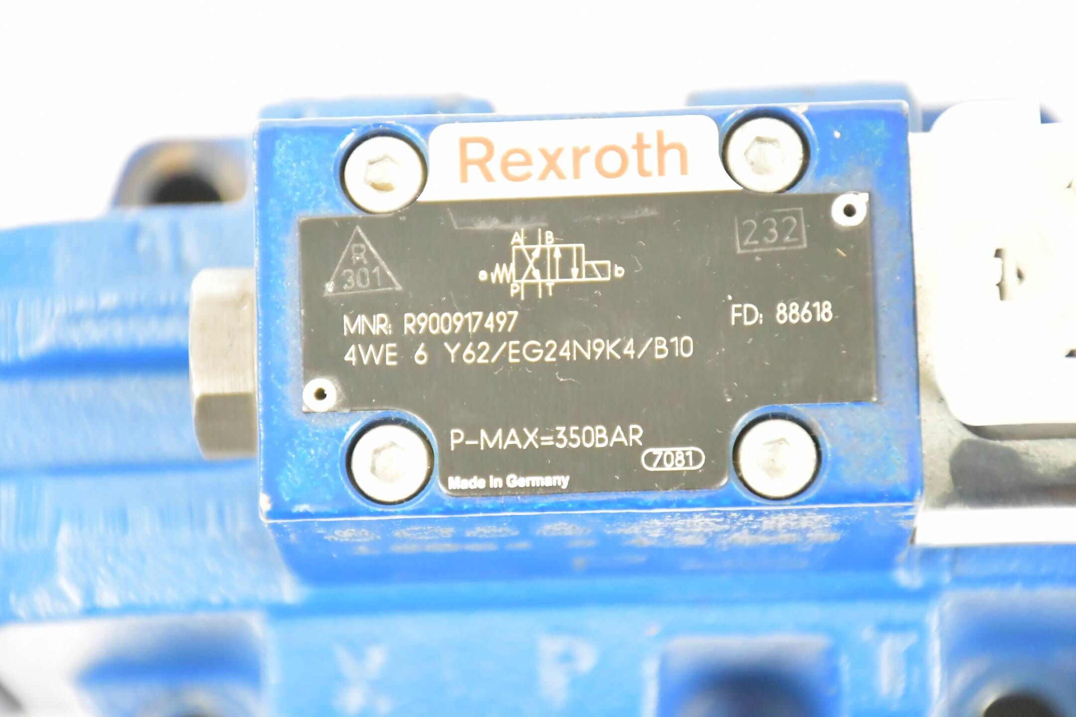 Rexroth 4WEH 16 Y72/6EG24N9ETK4/B10 ( R900248848 ) Inkl. 4WE 6 Y62/EG24N9K4/B10