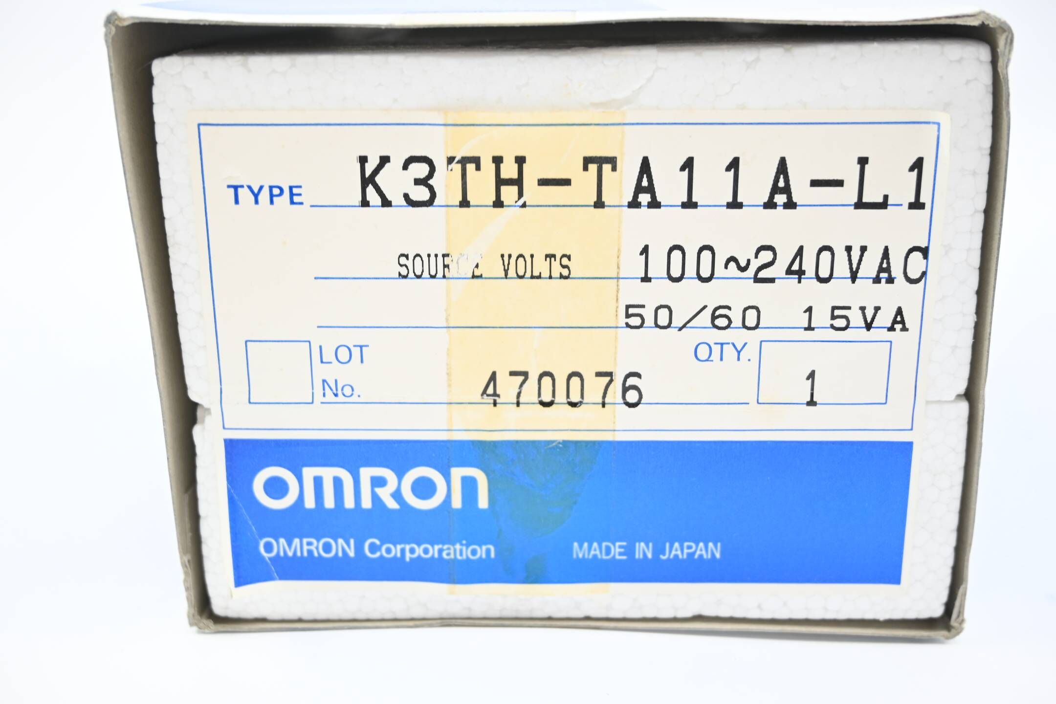 Omron Temperature Intelligent Signal Processor 100/240 VAC ( K3TH-TA11A-L1 )