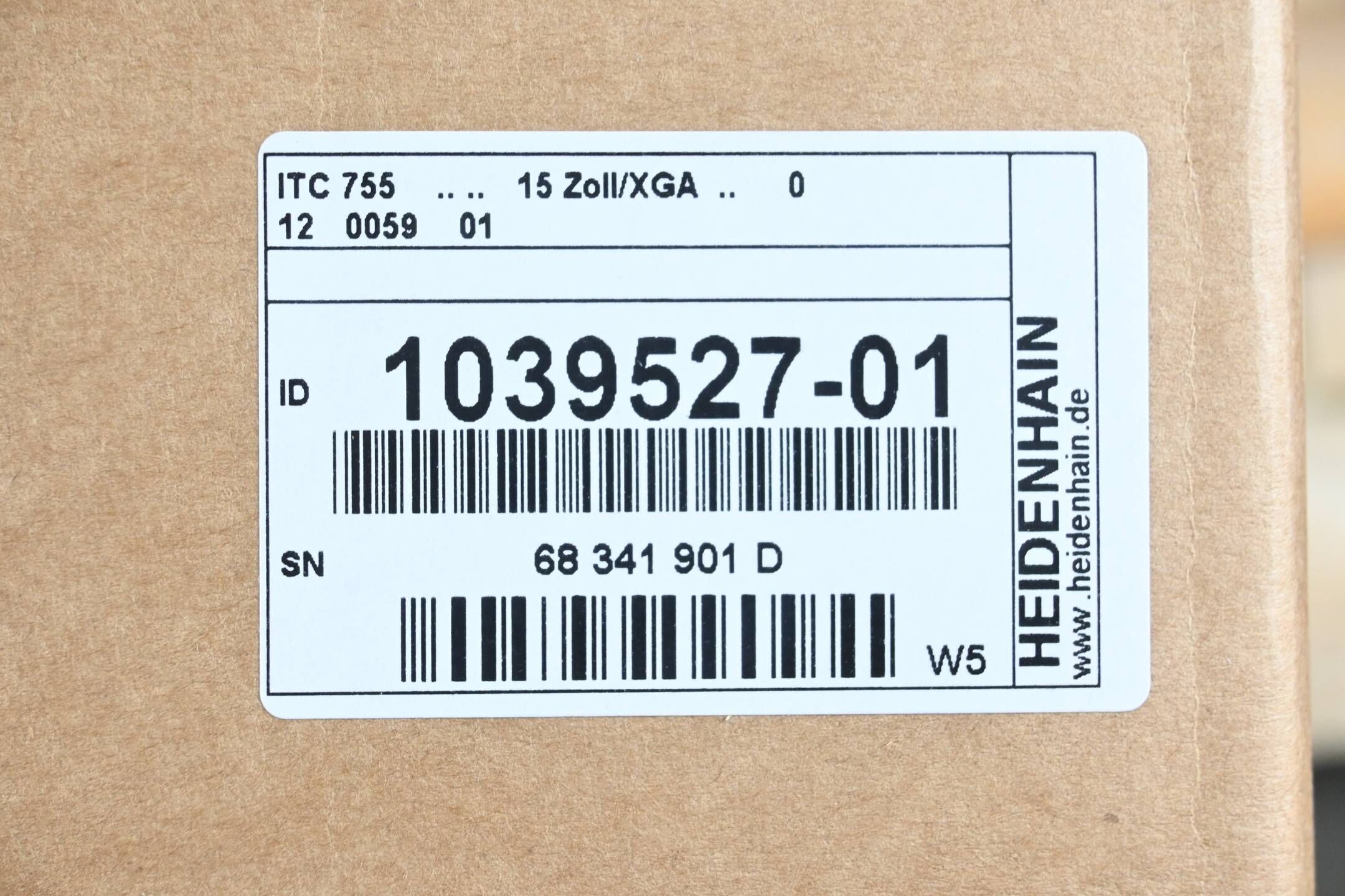 Heidenhain Touch-Bildschirmeinheit ITC 755 15Zoll/XGA ( 1039527-01 ) Ver. W5