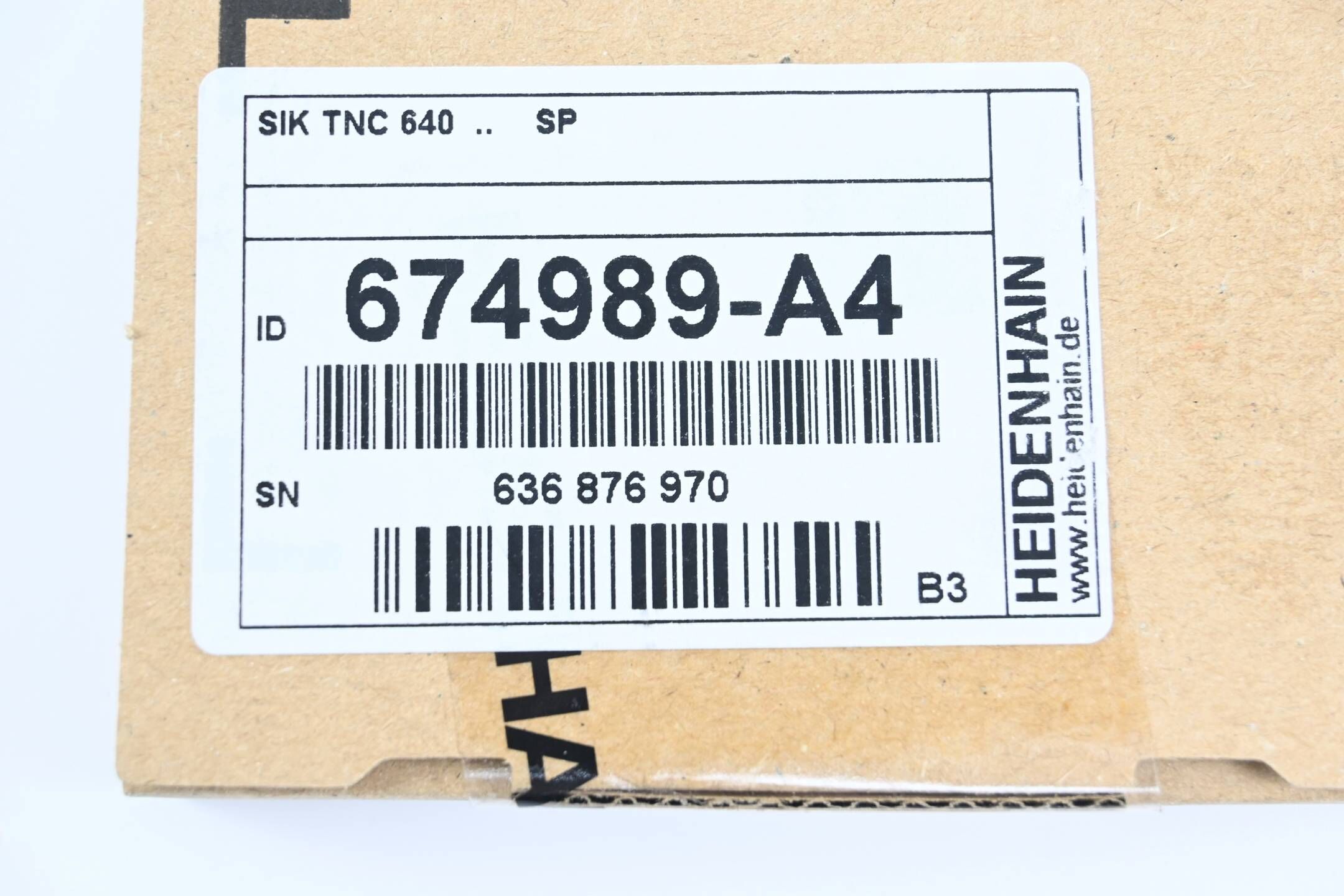 Heidenhain SIK NC-Software-Lizenz für TNC 640 674989-A4 ( 674 989-A4 ) Ver. B3