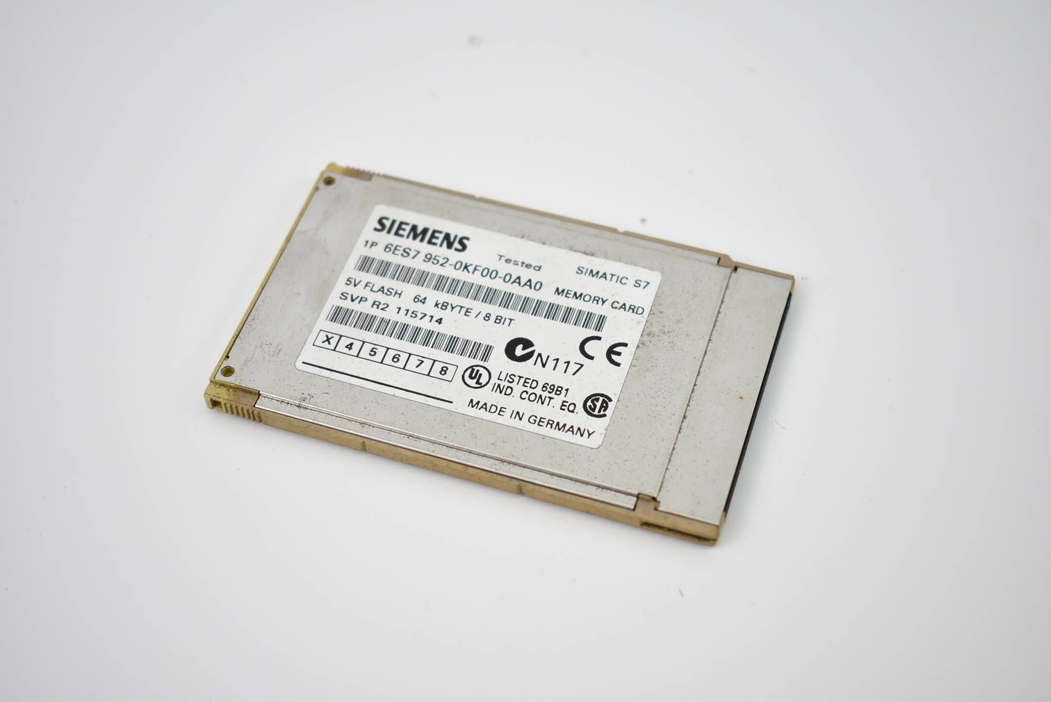 Siemens Simatic S7 Memory Card 64KB 6ES7952-0KF00-0AA0 ( 6ES7 952-0KF00-0AA0 )
