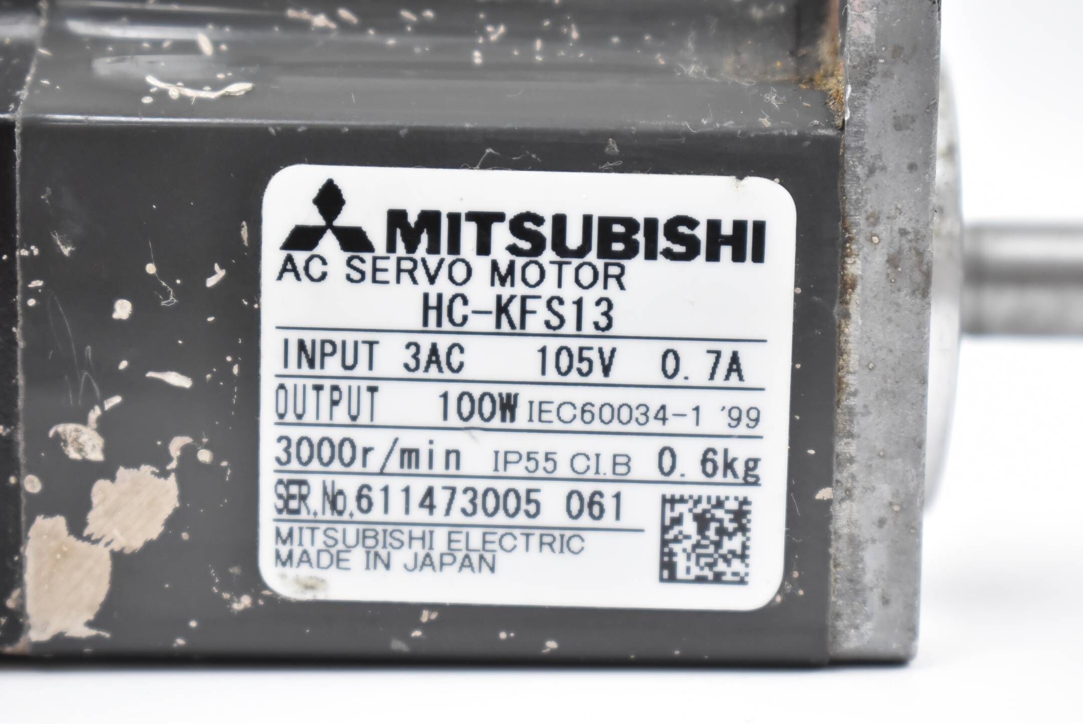 Mitsubishi AC Servo Motor HC-KFS13 ( HCKFS13 )
