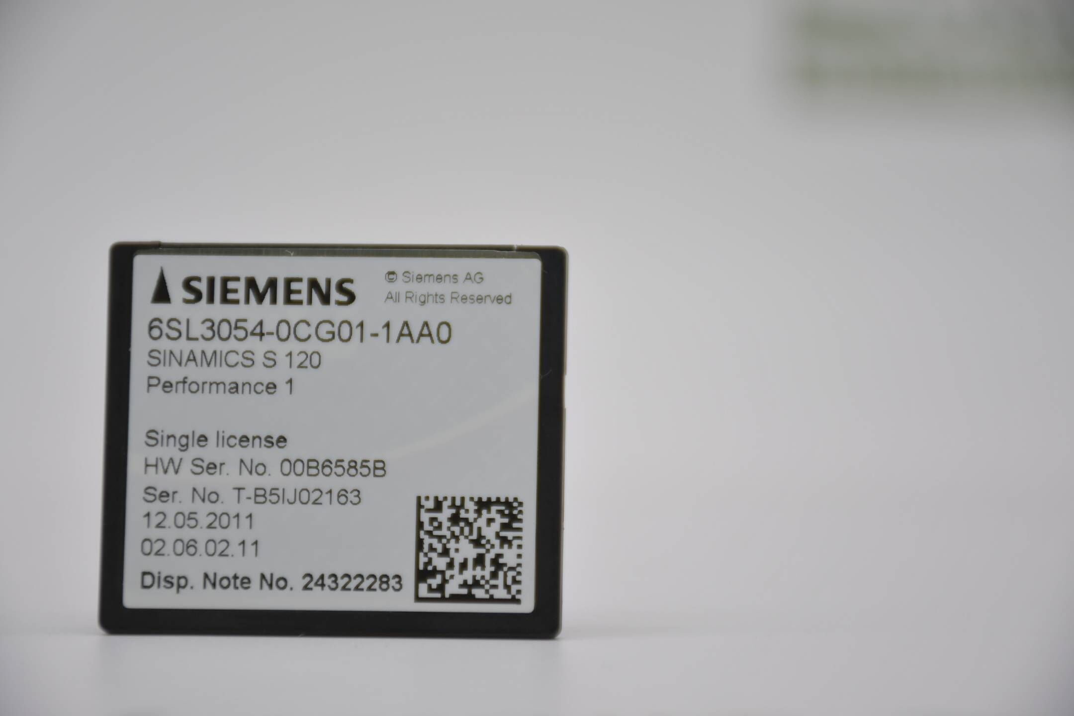 Siemens sinamics S120 CompactFlash 6SL3054-0CG01-1AA0 ( 6SL3 054-0CG01-1AA0 )