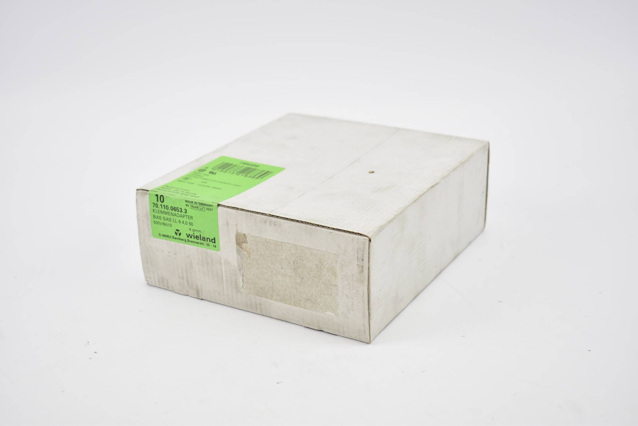 Wieland 10x Klemmenadapter 600V 16A BAS SAS LL 6 4,3 50 4qmm ( 70.110.0653.3 )