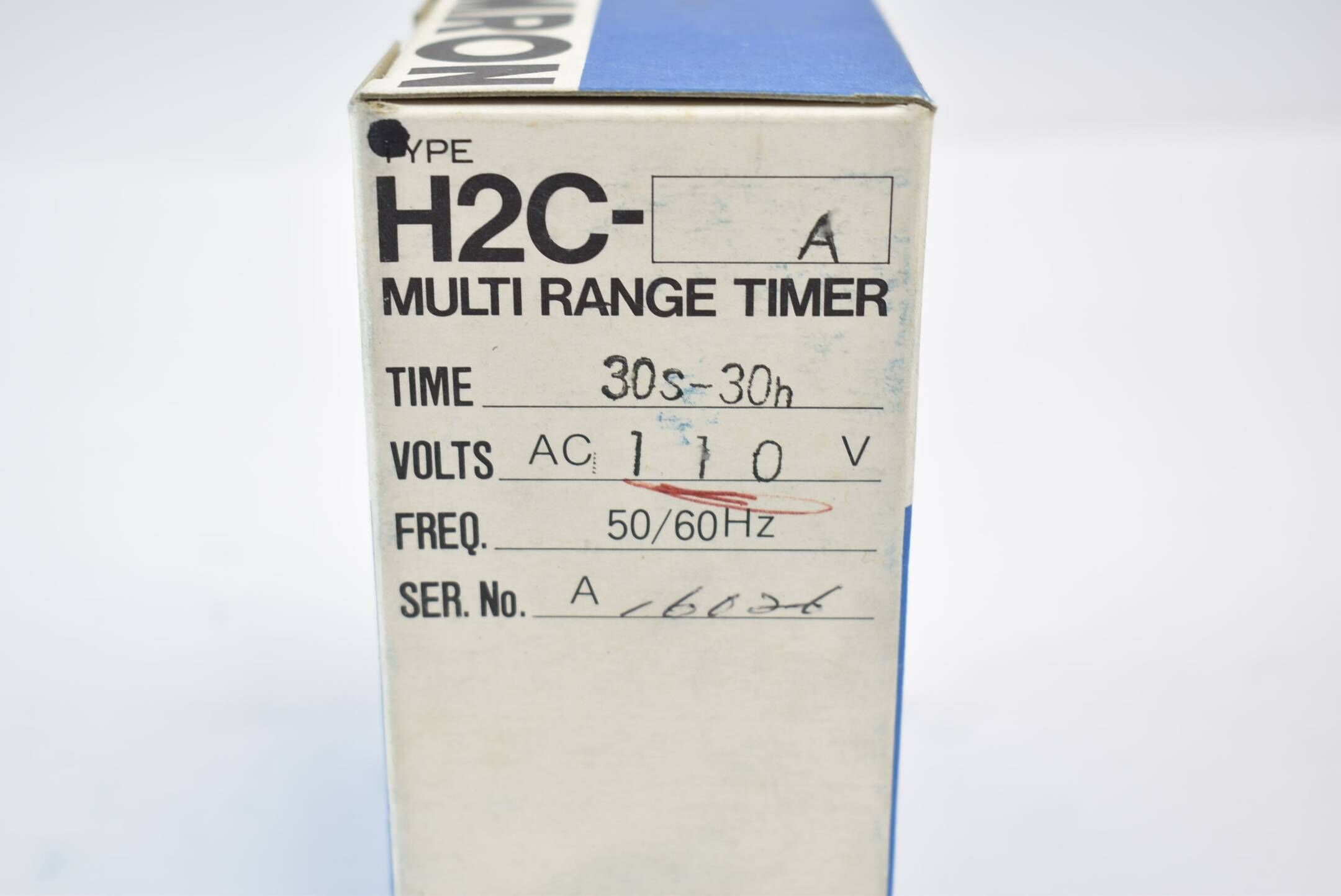 Omron Multi Range Timer H2C ( H2C-A ) 30s-30h 110 VAC
