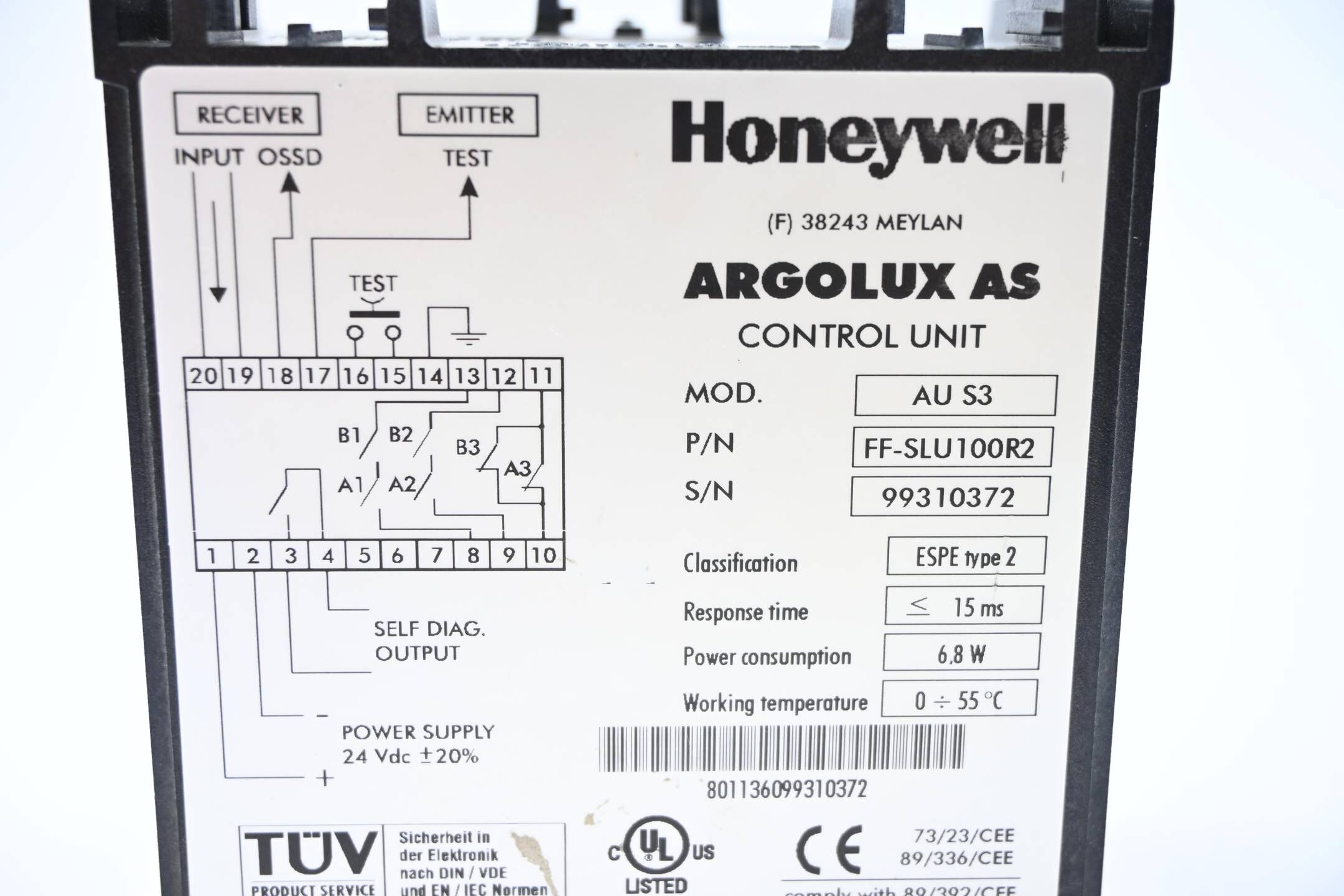 Honeywell Reer Argolux AC Control Unit AU S3 ( FF-SLU100R2 )