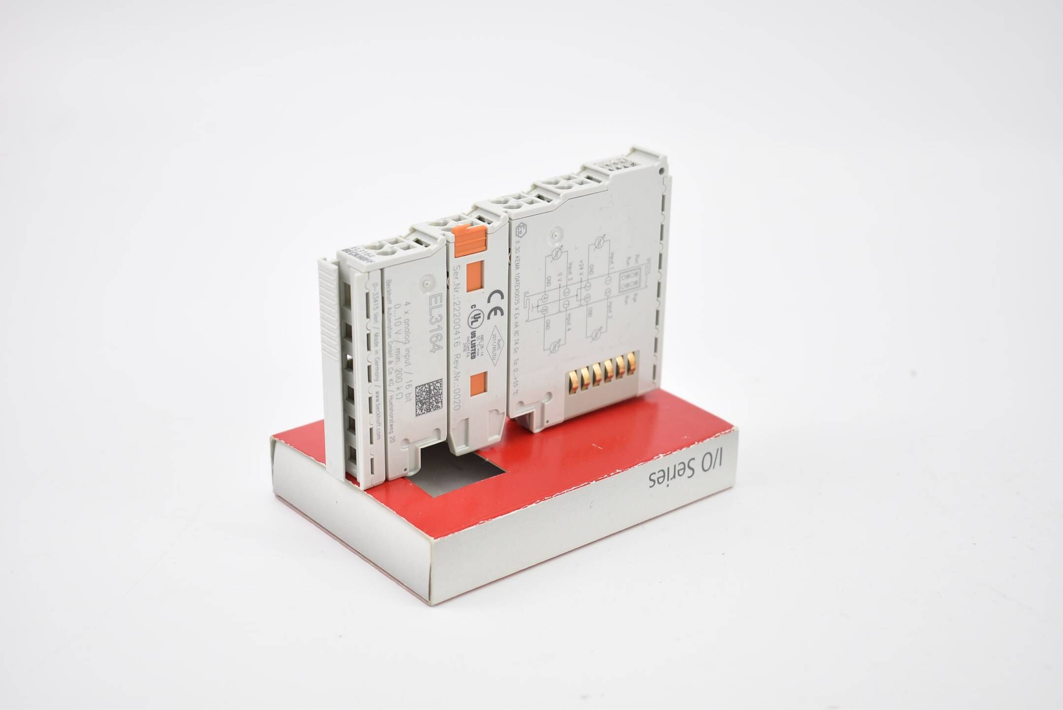Beckhoff EtherCAT-Klemme 4-Kanal-Analog-Eingang 0-10V 16Bit EL3164 ( EL 3164 )