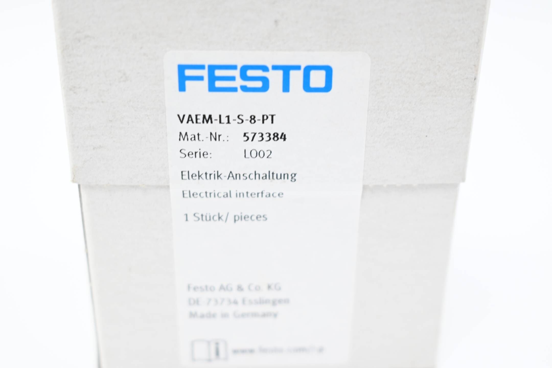 Festo Elektrik-Anschaltung VAEM-L1-S-8-PT ( 573384 )